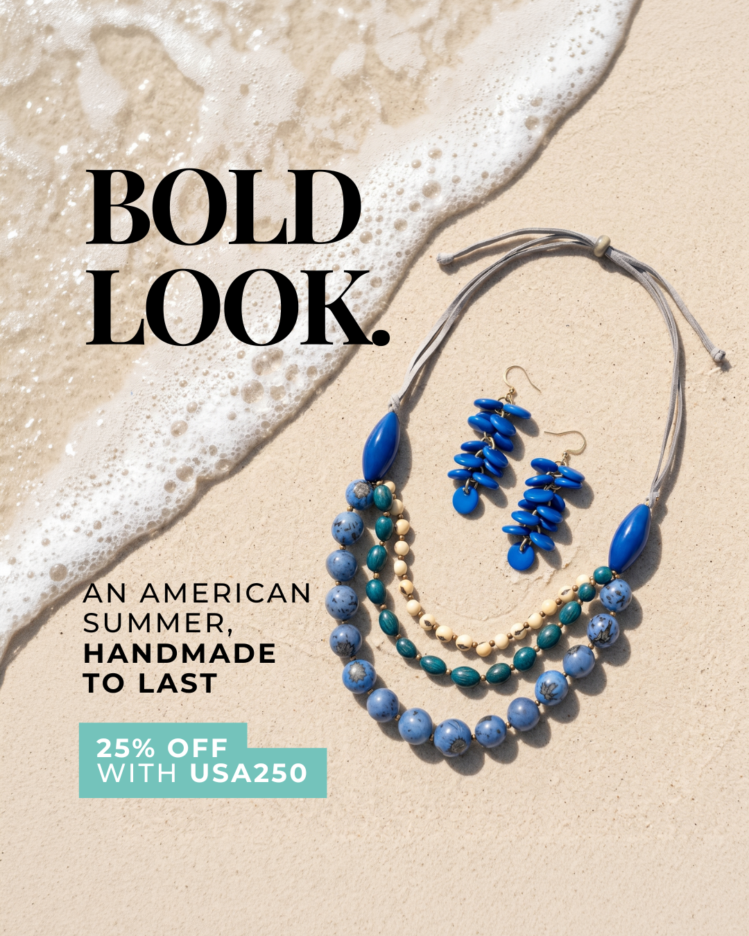Tagua Jewelry by Soraya Cedeno Facebook ad