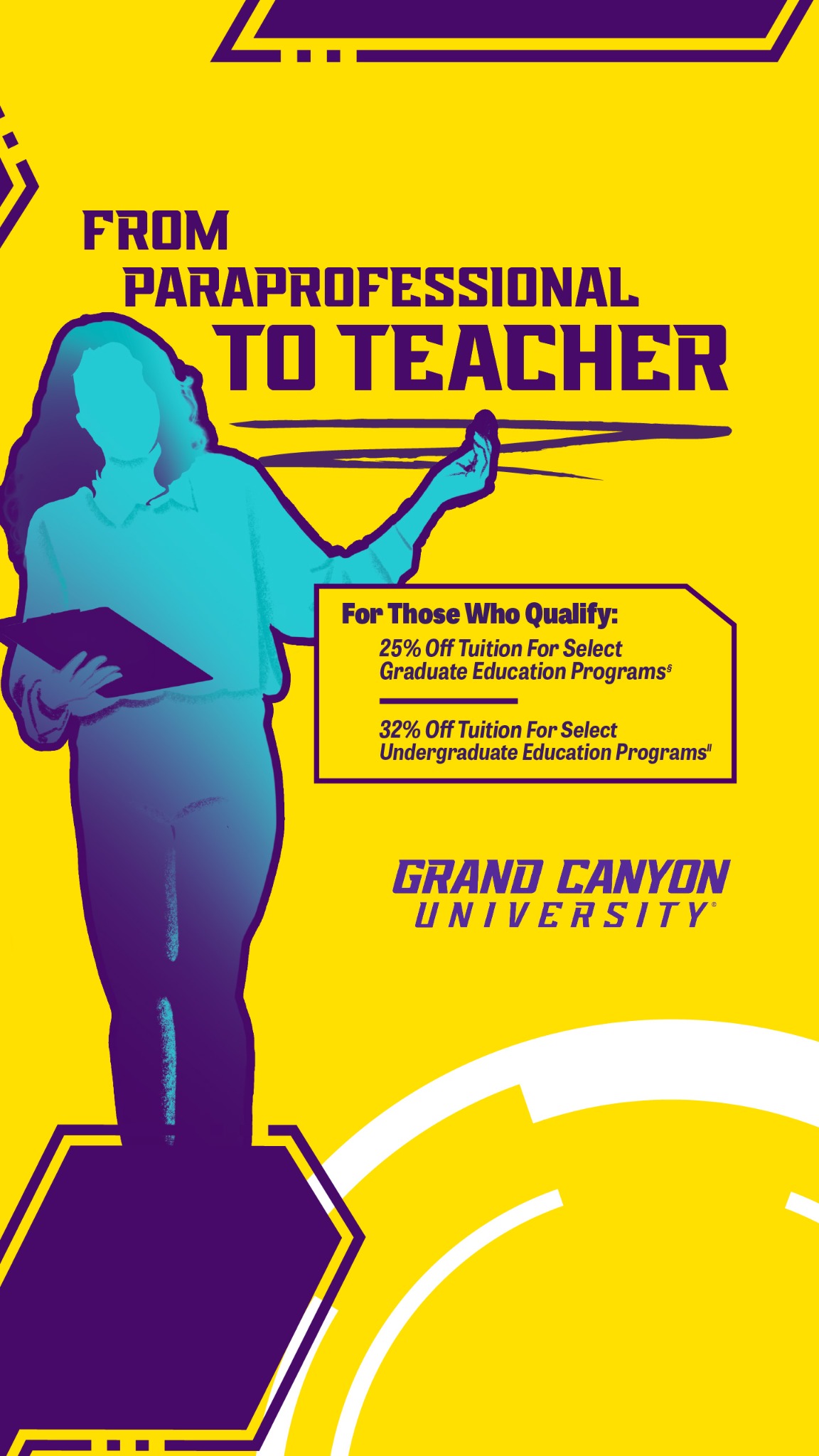 Grand Canyon University Facebook ad