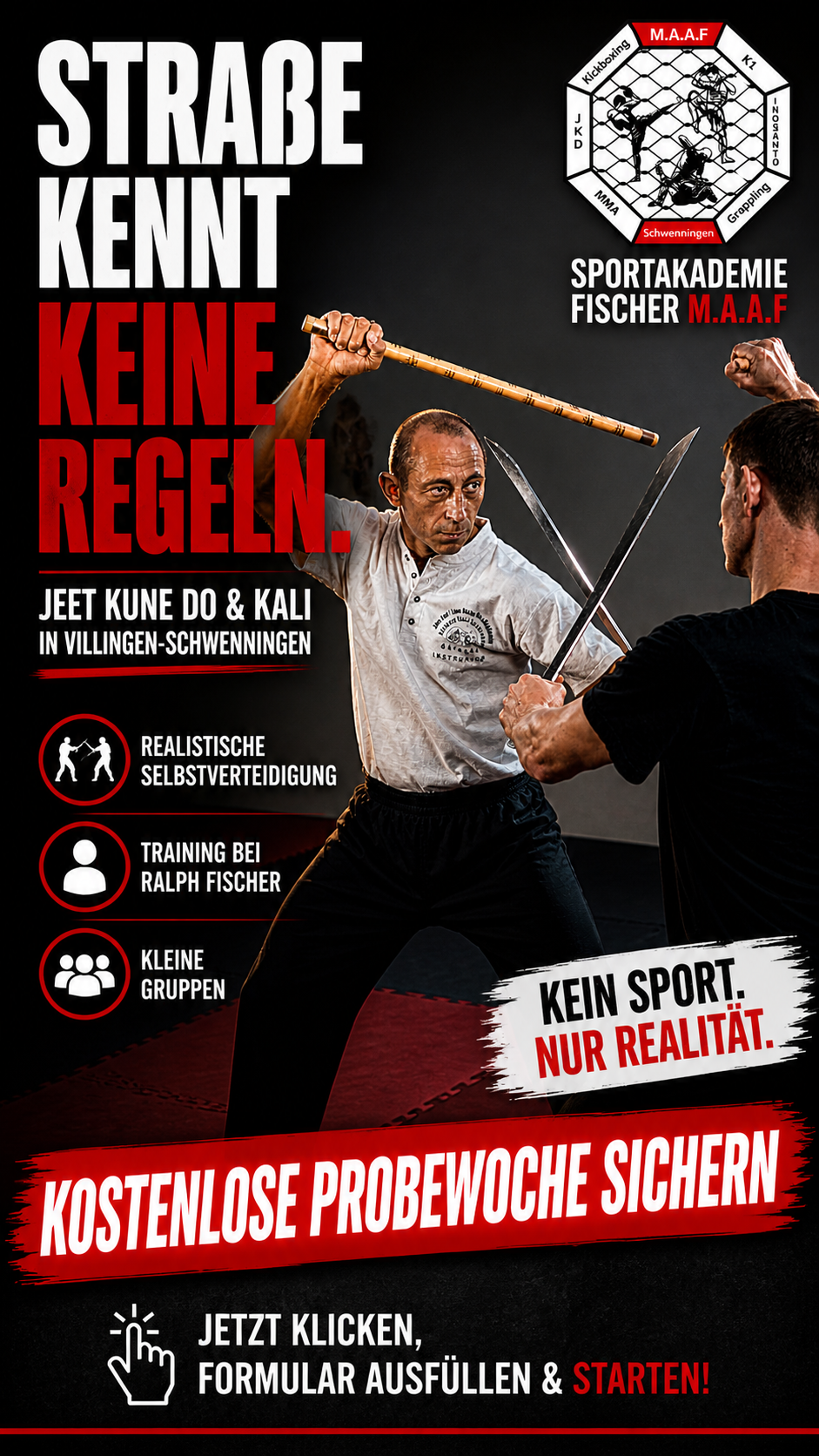 Sportakademie Fischer/MAAF Facebook ad from May 4, 2026