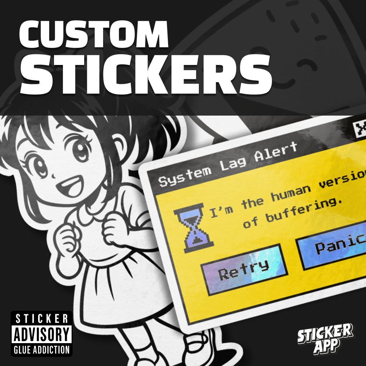 StickerApp Facebook ad