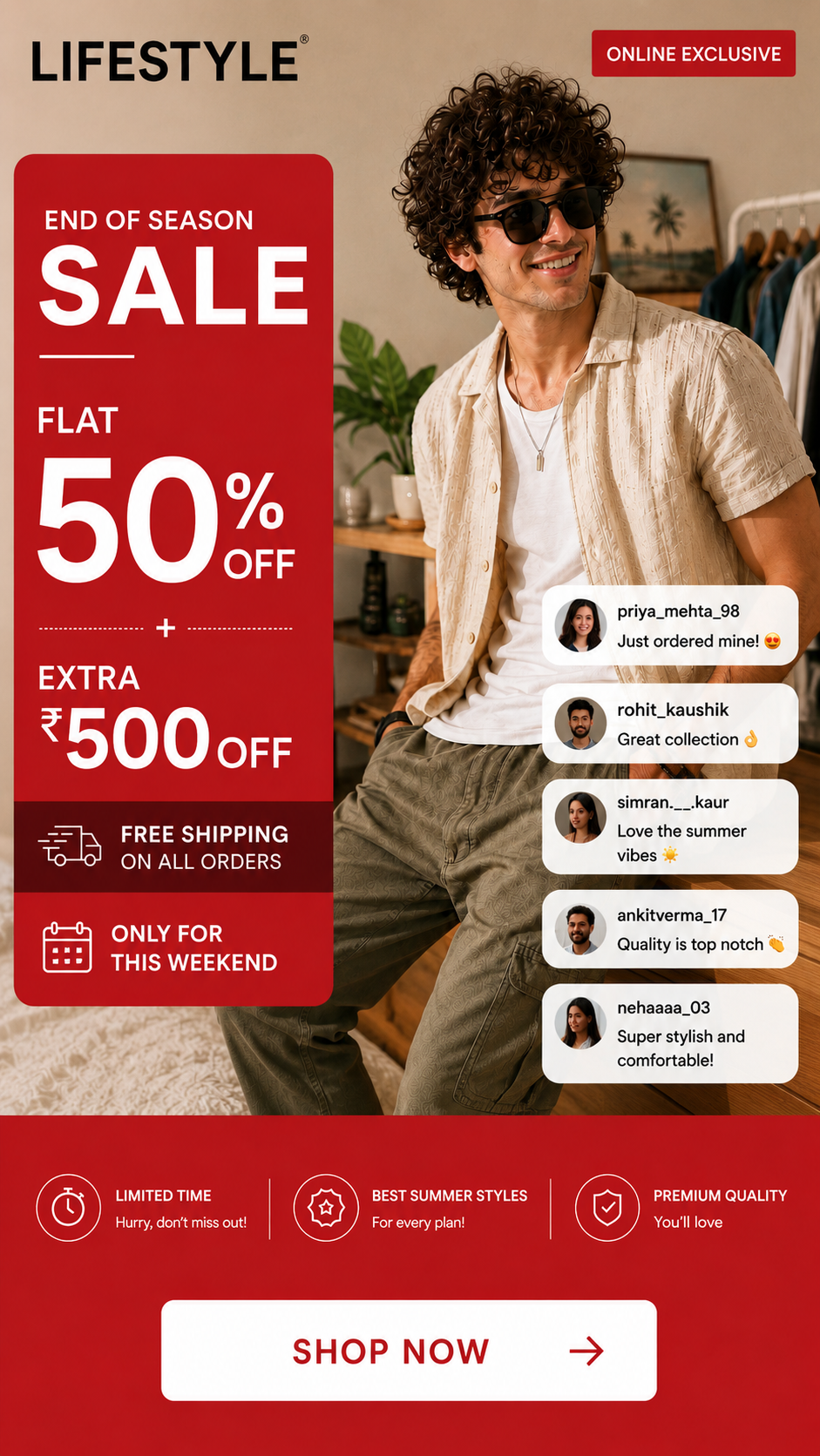 Lifestyle Stores Facebook ad