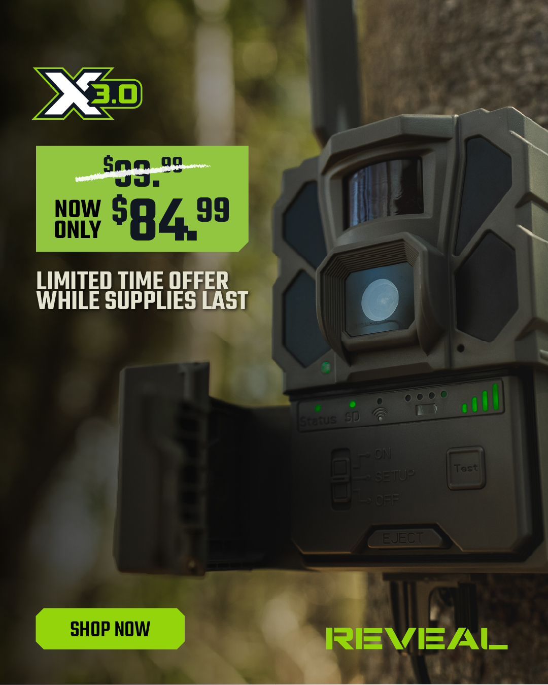 REVEAL by Tactacam Facebook ad from Aug 6, 2026