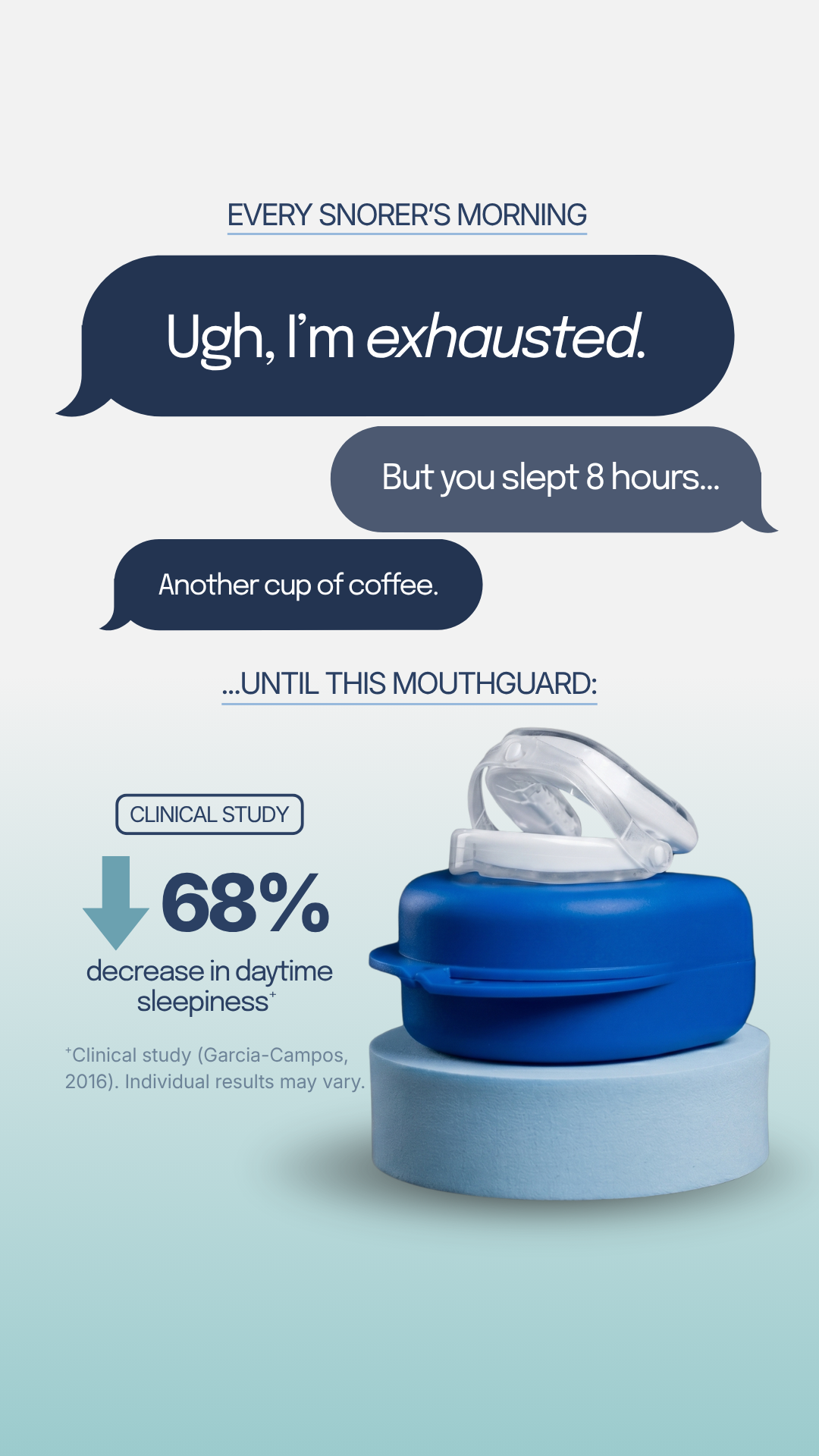 SnoreLessNow Facebook ad from Aug 14, 2026