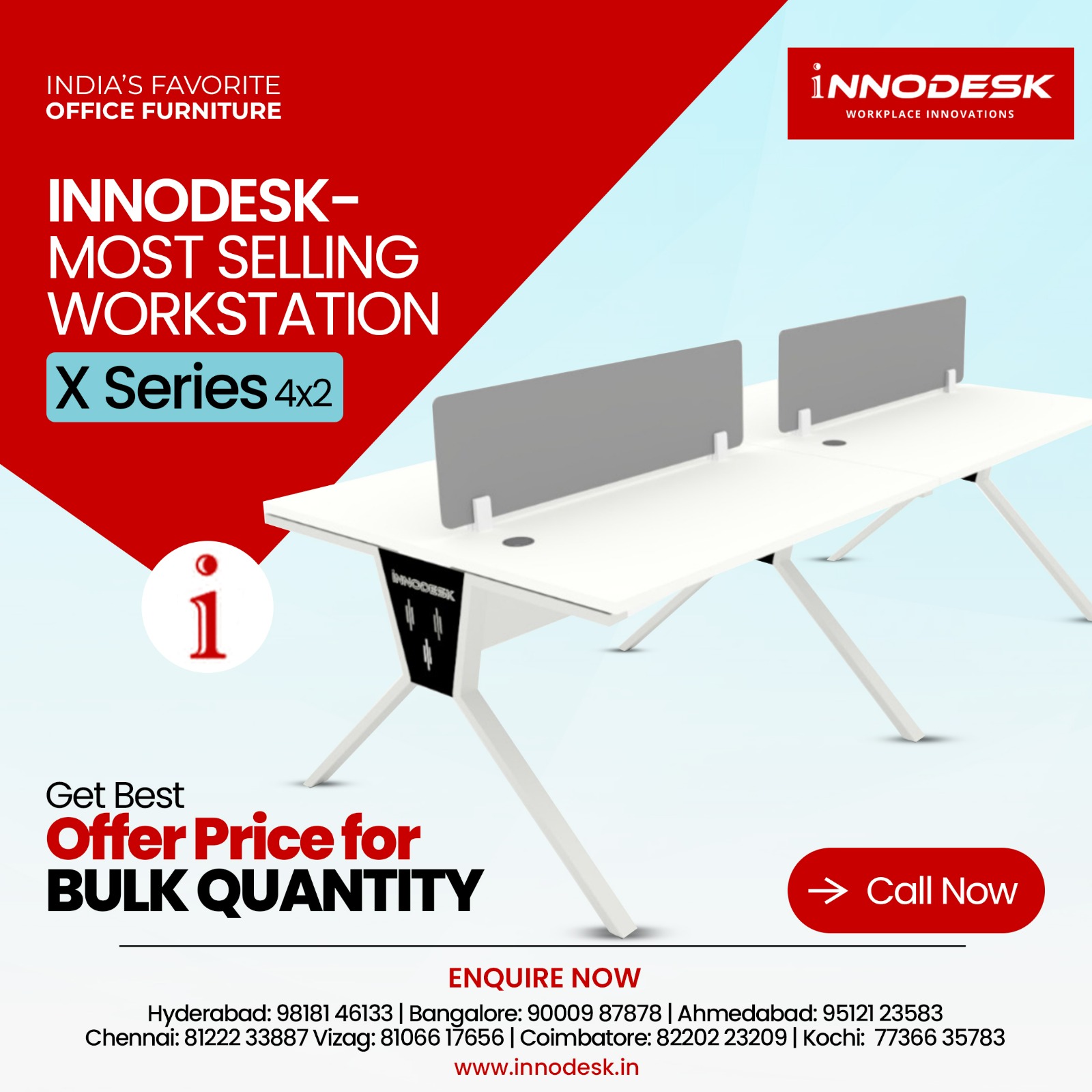 InnoDesk Facebook ad: Your team spends 8-10 hours every day at…