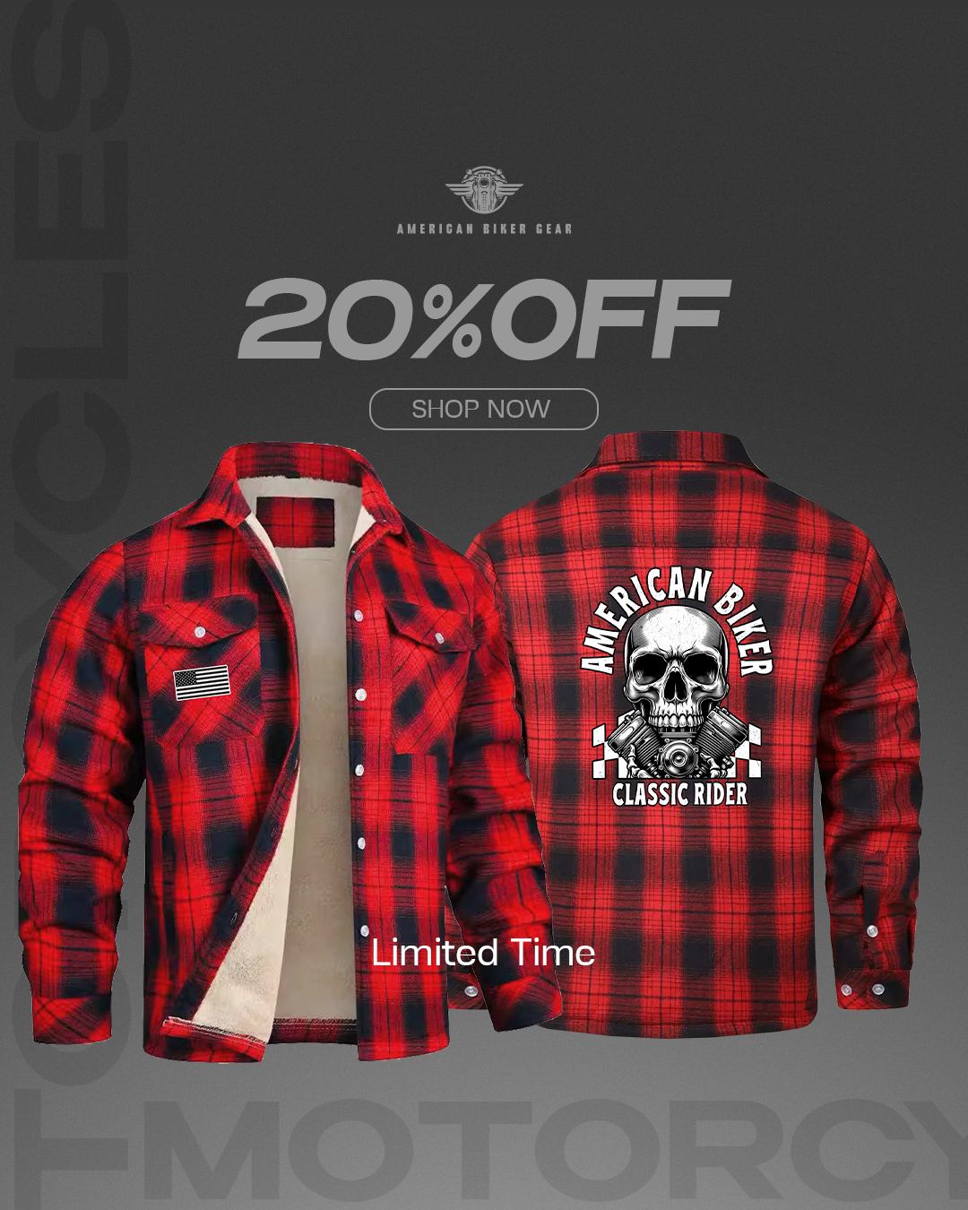 BikerGear - Freedom Wear Facebook ad