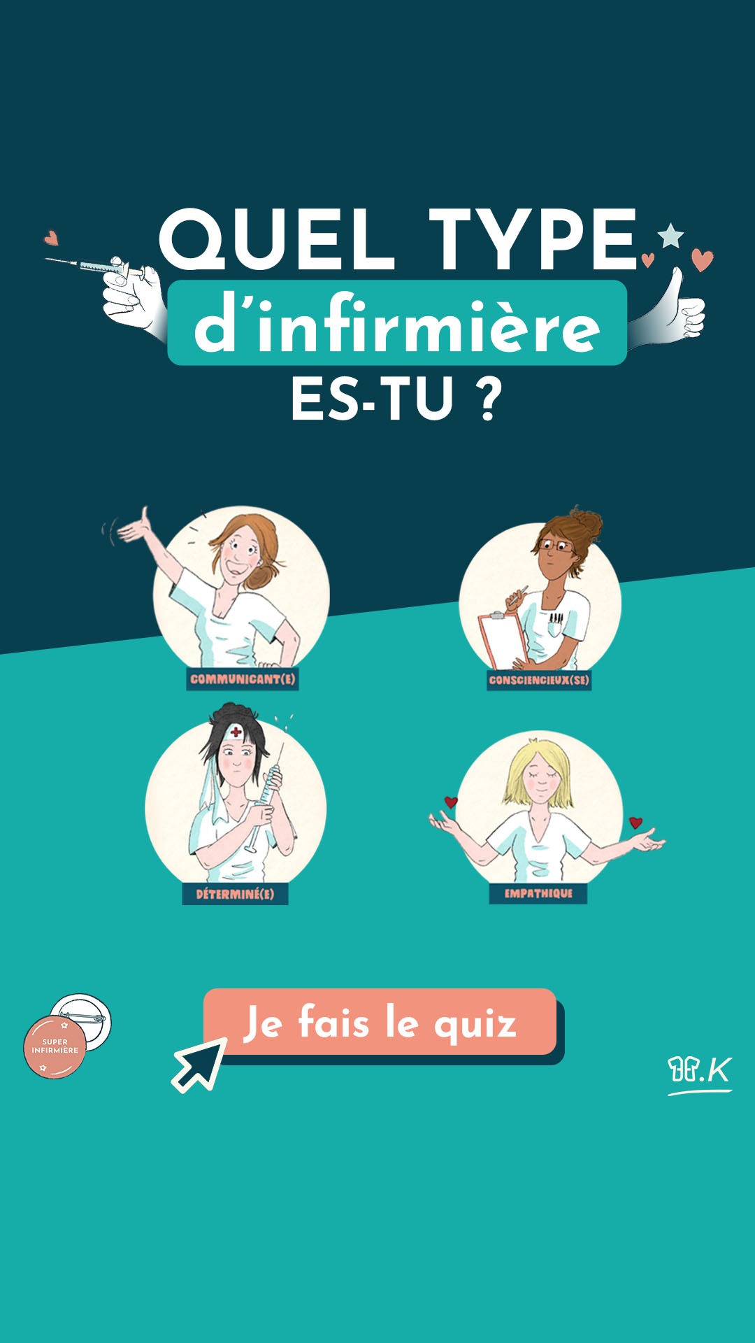 Charlotte K - Évolution et reconversion professionnelle après infirmière Facebook ad