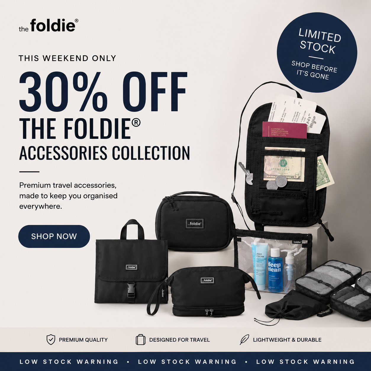 The Foldie Facebook ad