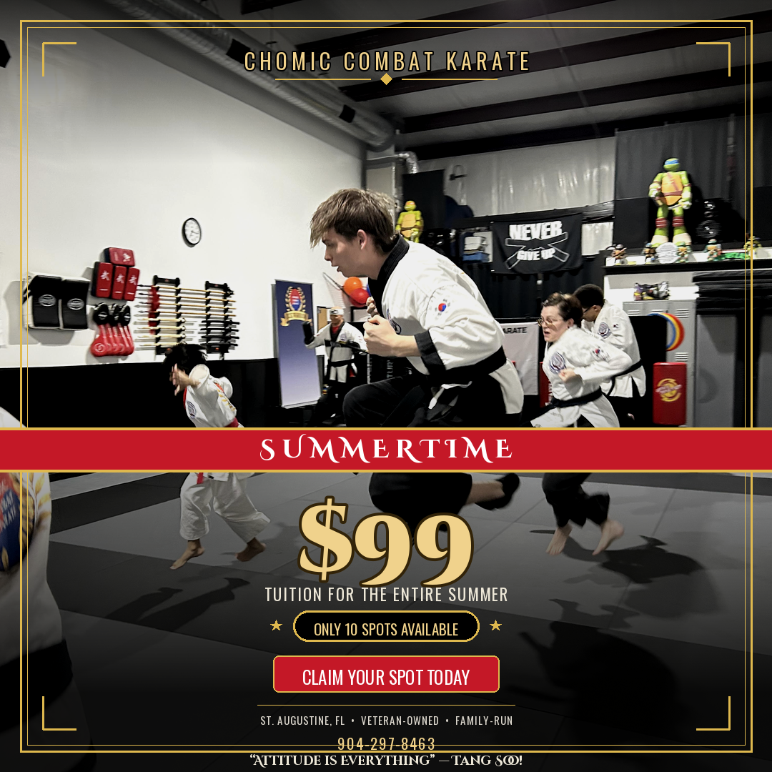 Chomic Combat Karate Facebook ad