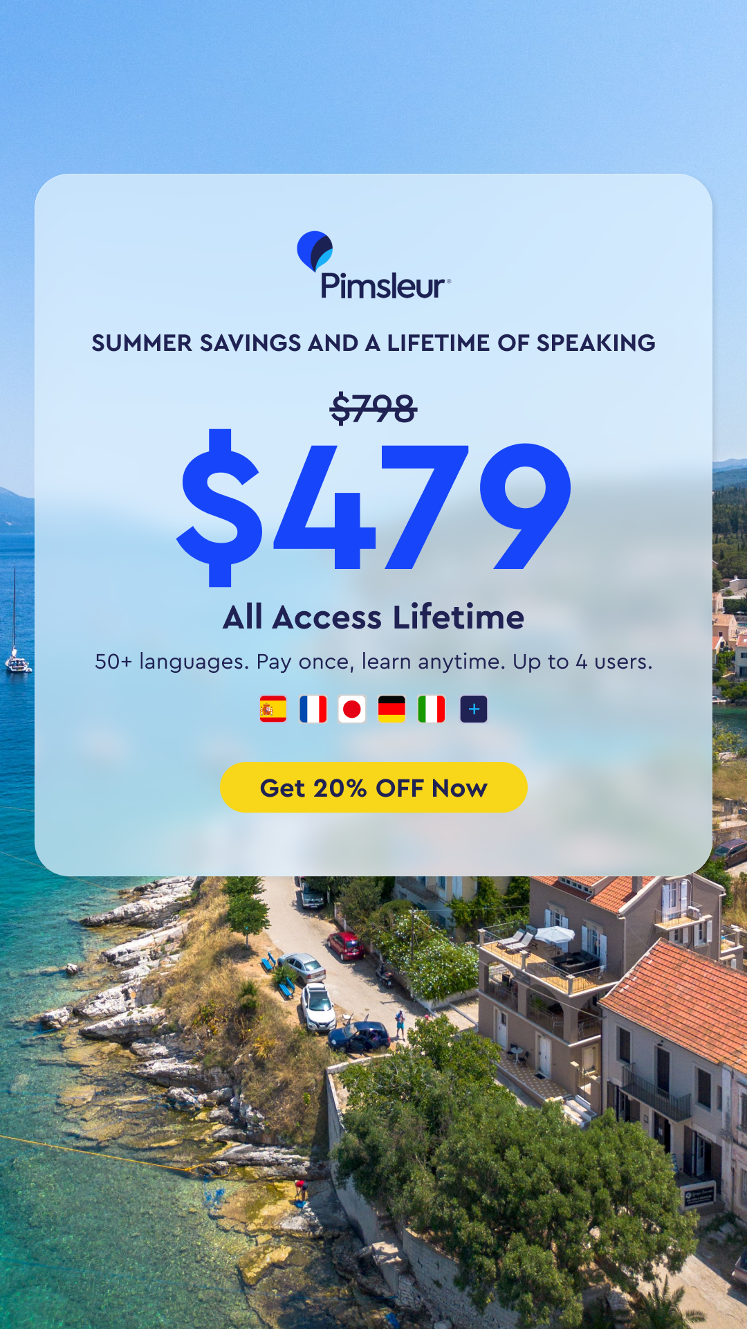 Pimsleur Language Programs Facebook ad