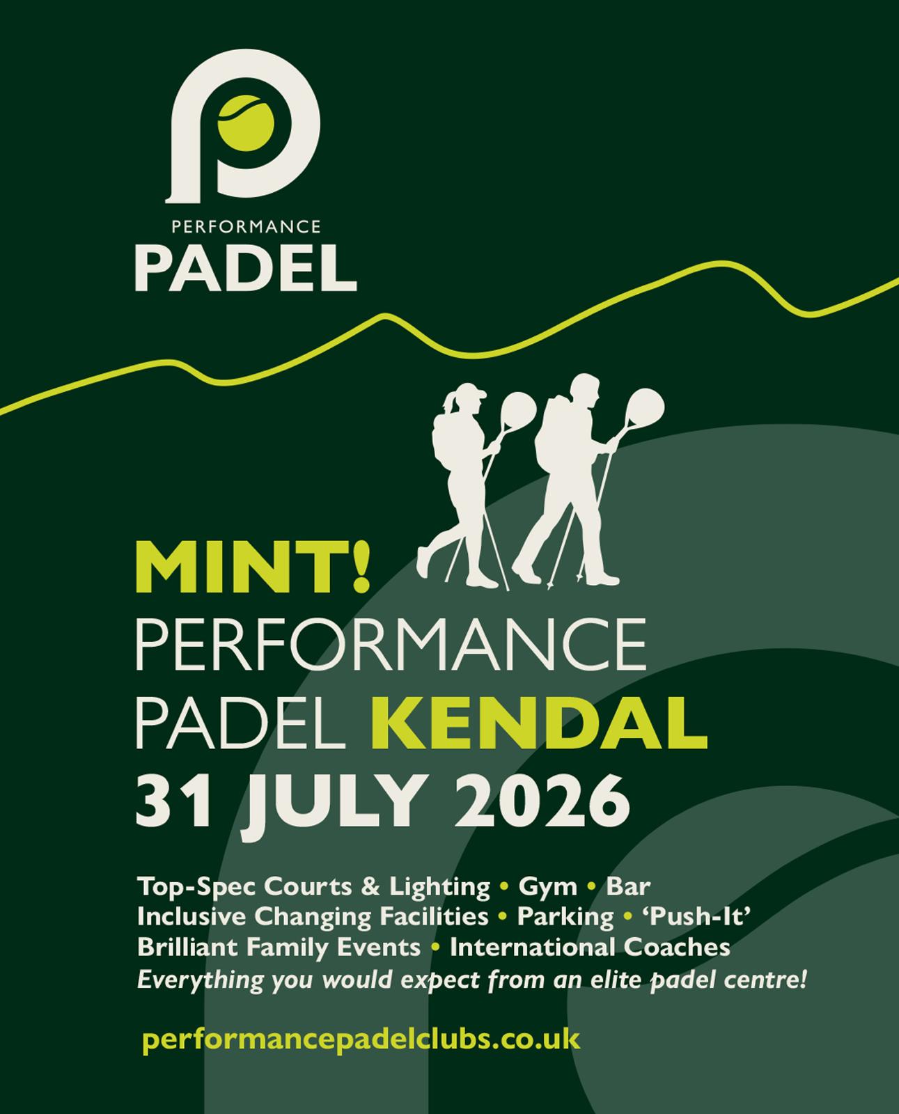 Performance Padel Clubs Facebook ad