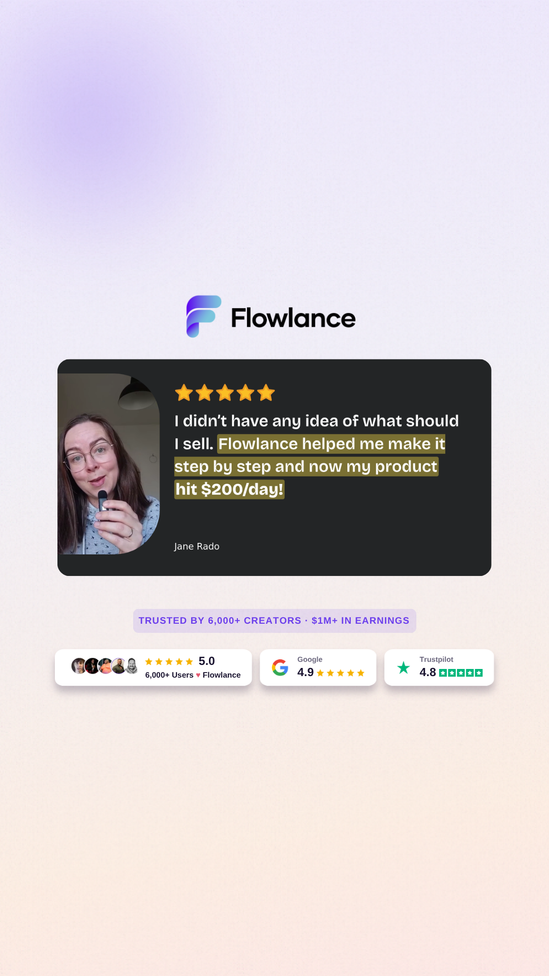 Flowlance Facebook ad