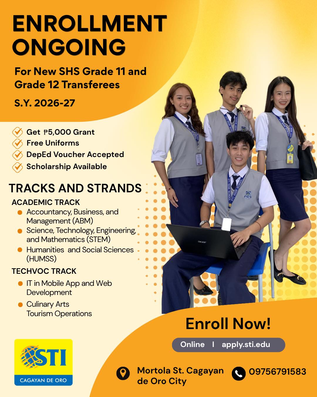 STI College Cagayan de Oro Facebook ad