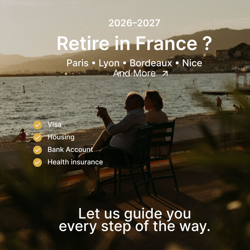 Expat Services France / Relocation / Homestays Facebook ad: Your French retirement, fully handled!