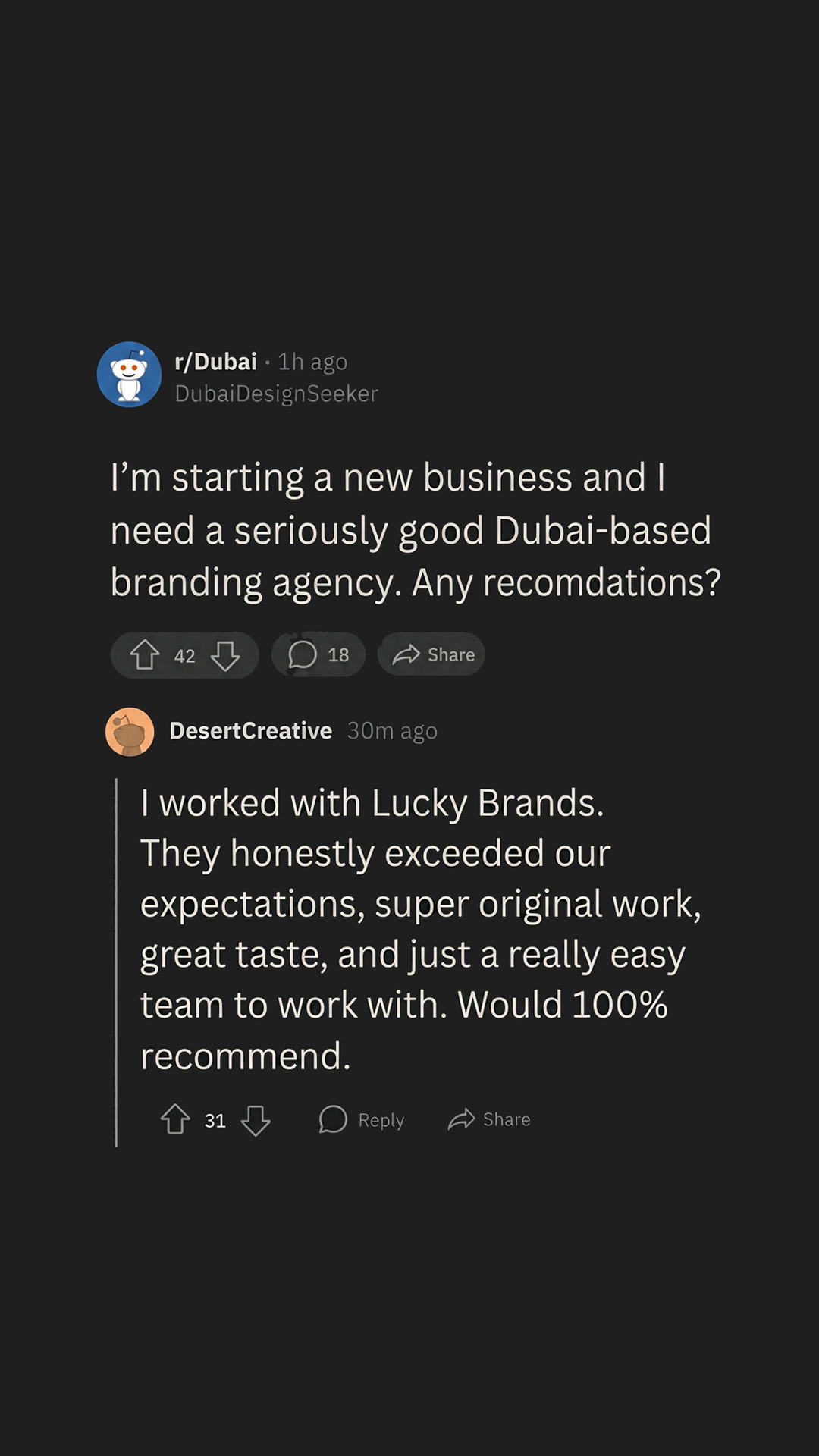 luckybrands.ae Facebook ad