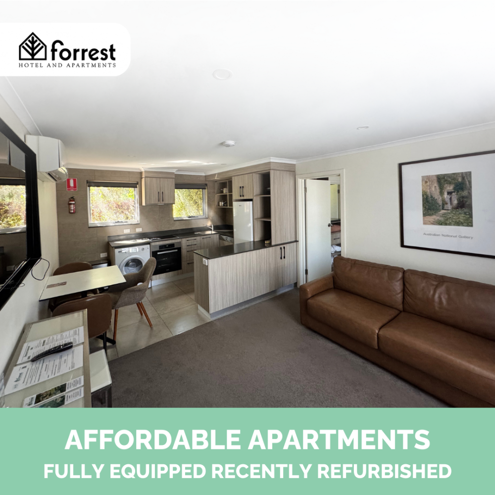 Forrest Hotel and Apartments Facebook ad: Calling all adventurers!