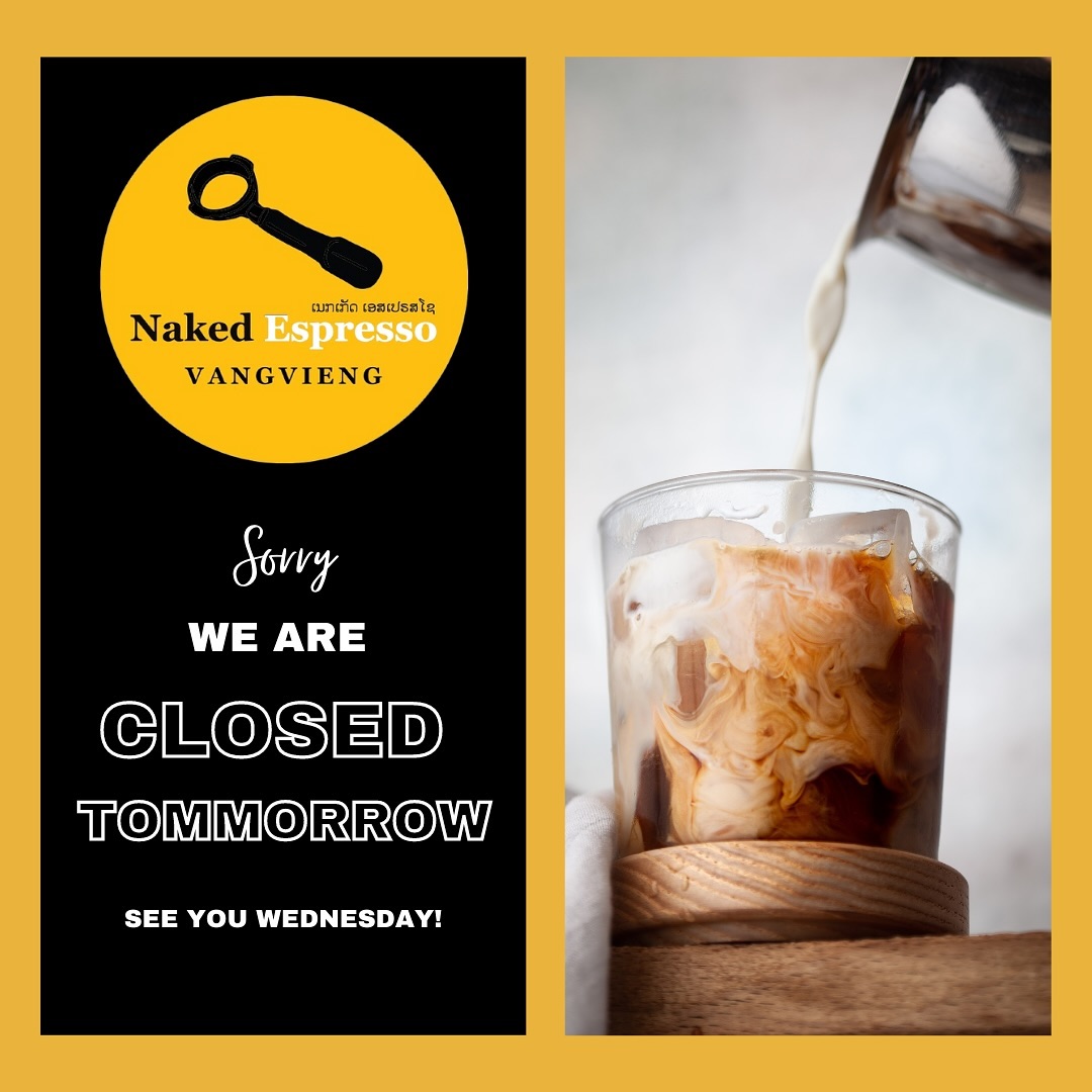 Naked Espresso Vangvieng Facebook ad: Attention coffee lovers!