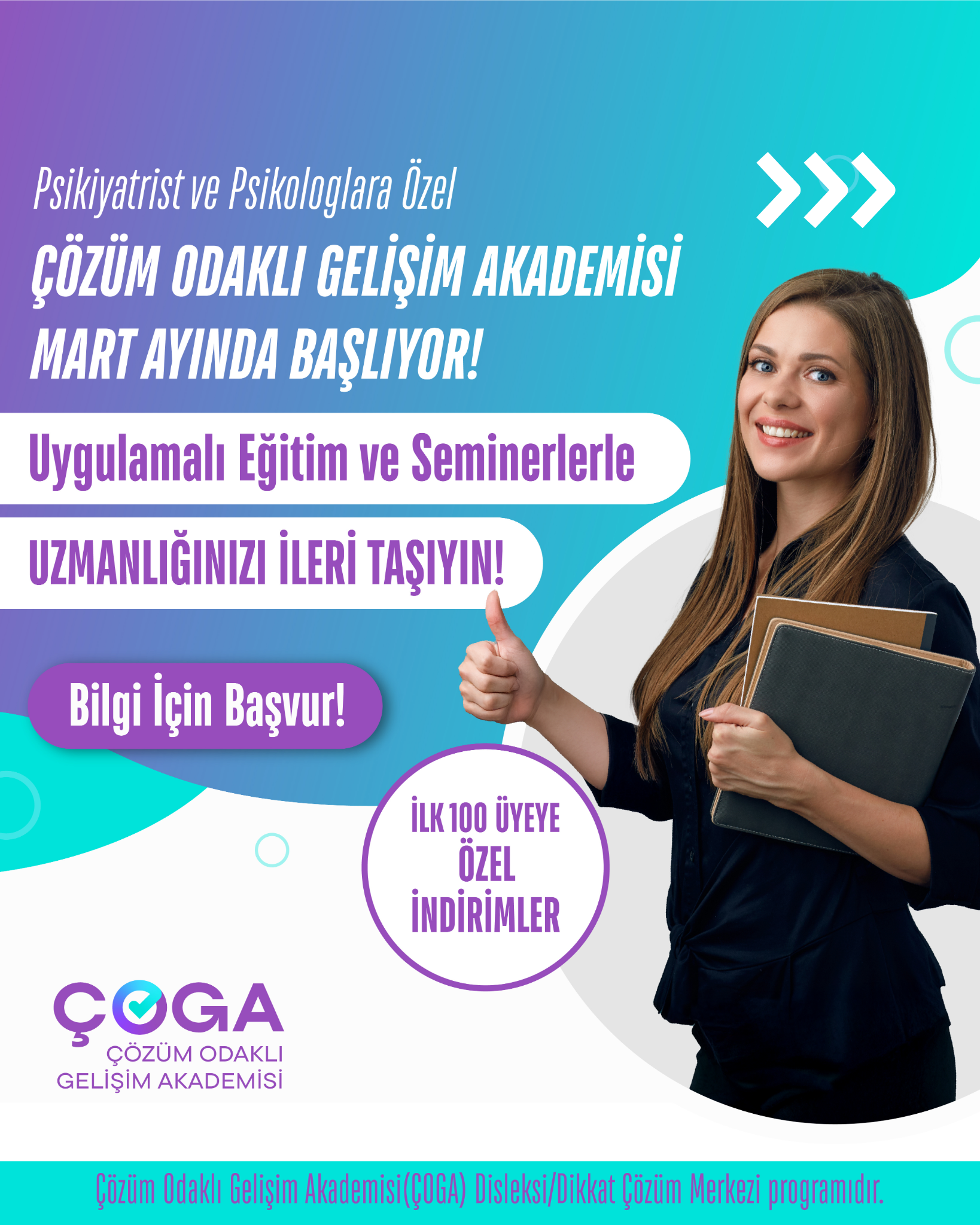 ÇOGA Akademi Facebook ad: Danışanlarınıza daha etkili çözümler sunmak ister misiniz?