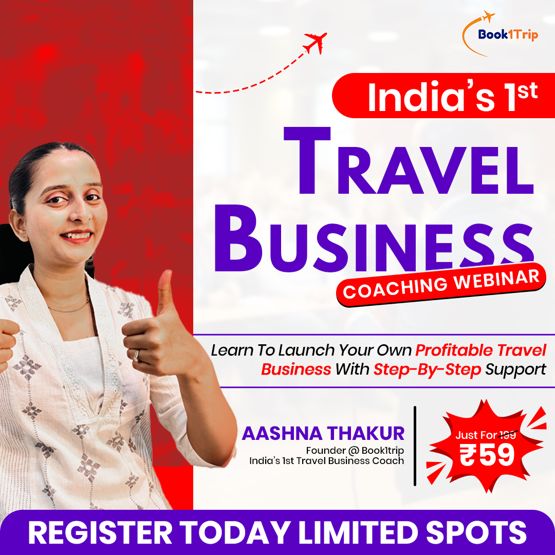 Book1Trip Facebook ad: Start Your Travel Business From Anywhere