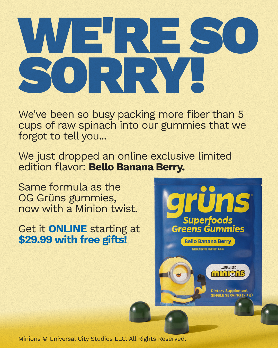 Grüns Facebook ad