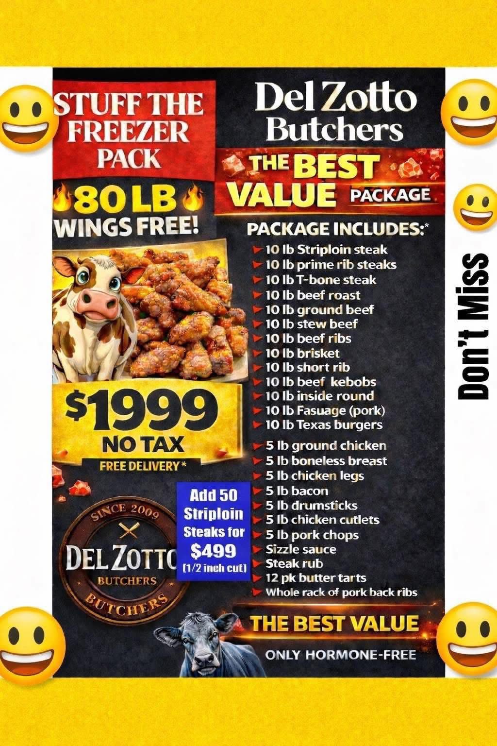 Delzotto Butchers Facebook ad