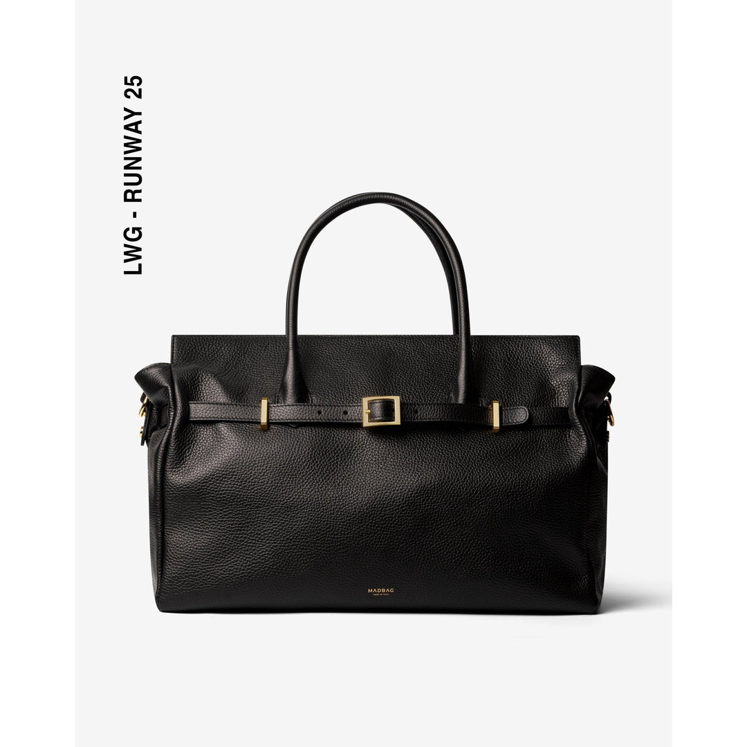 MAD BAG STORE Facebook ad: Premium Italian leather handbags without luxury markups.