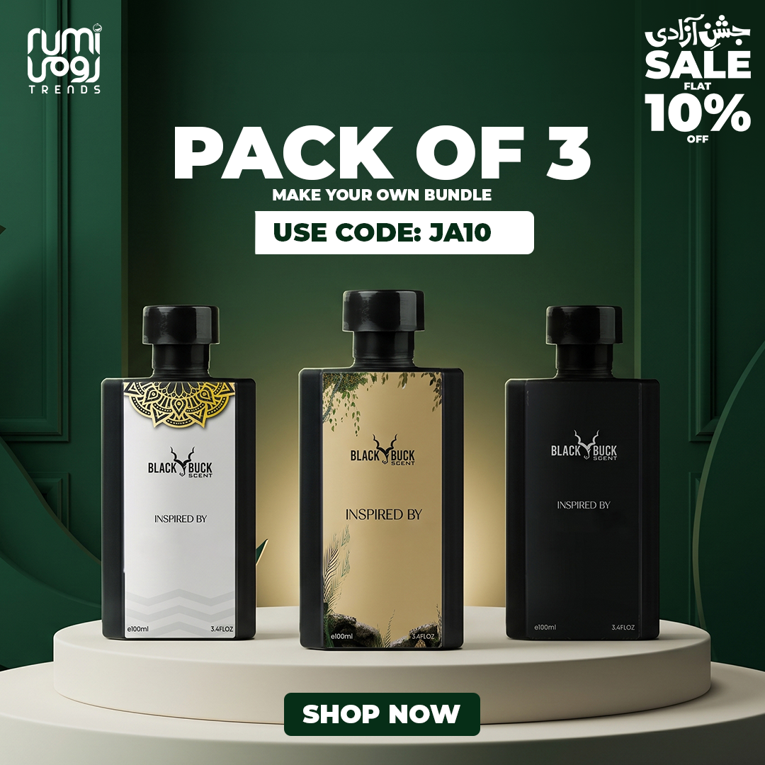 Rumi Trends Facebook ad: Azadi Deal: Smell elite for less!