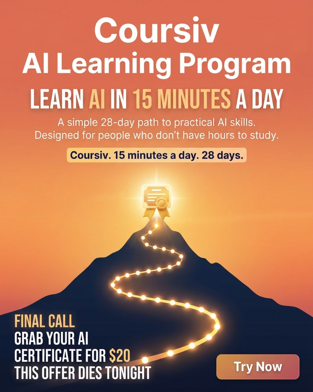 AI Weekly Facebook ad