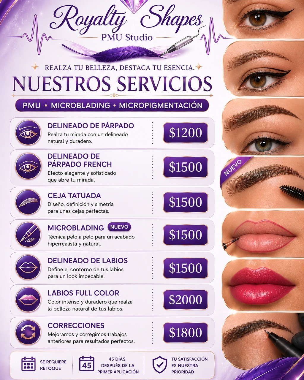 Royalty Shapes Beauty Clinic Facebook ad: ¡Es momento de consentirte y lucir espectacular!