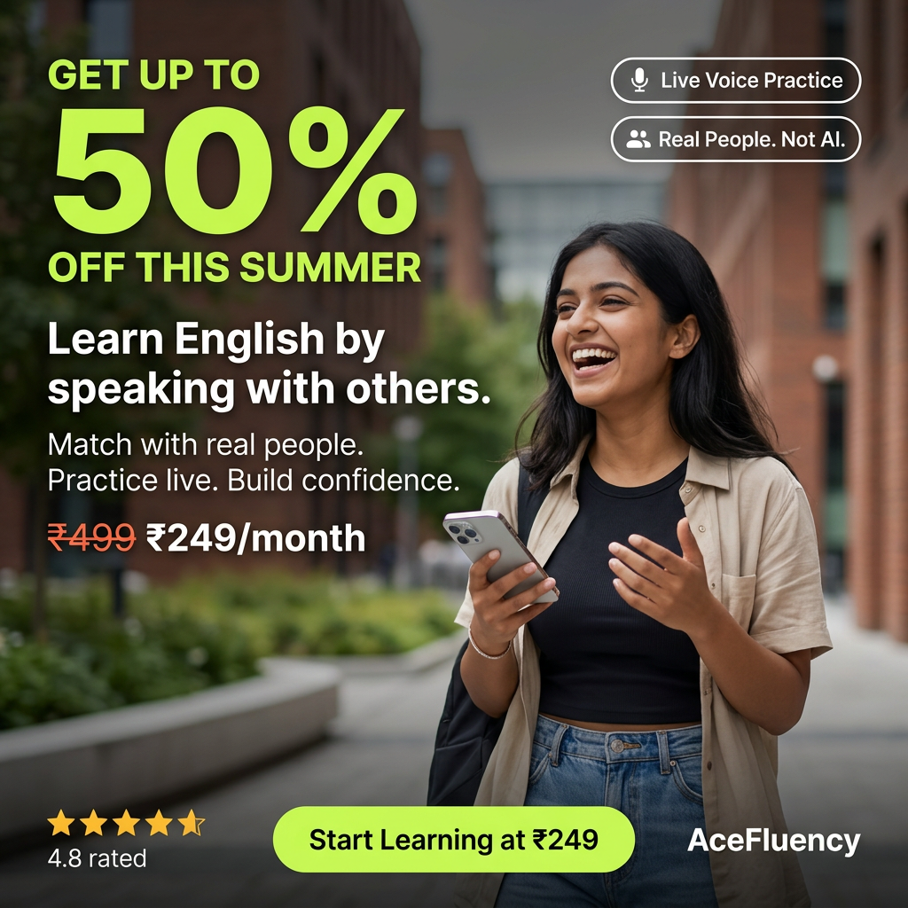 AceFluency App Facebook ad