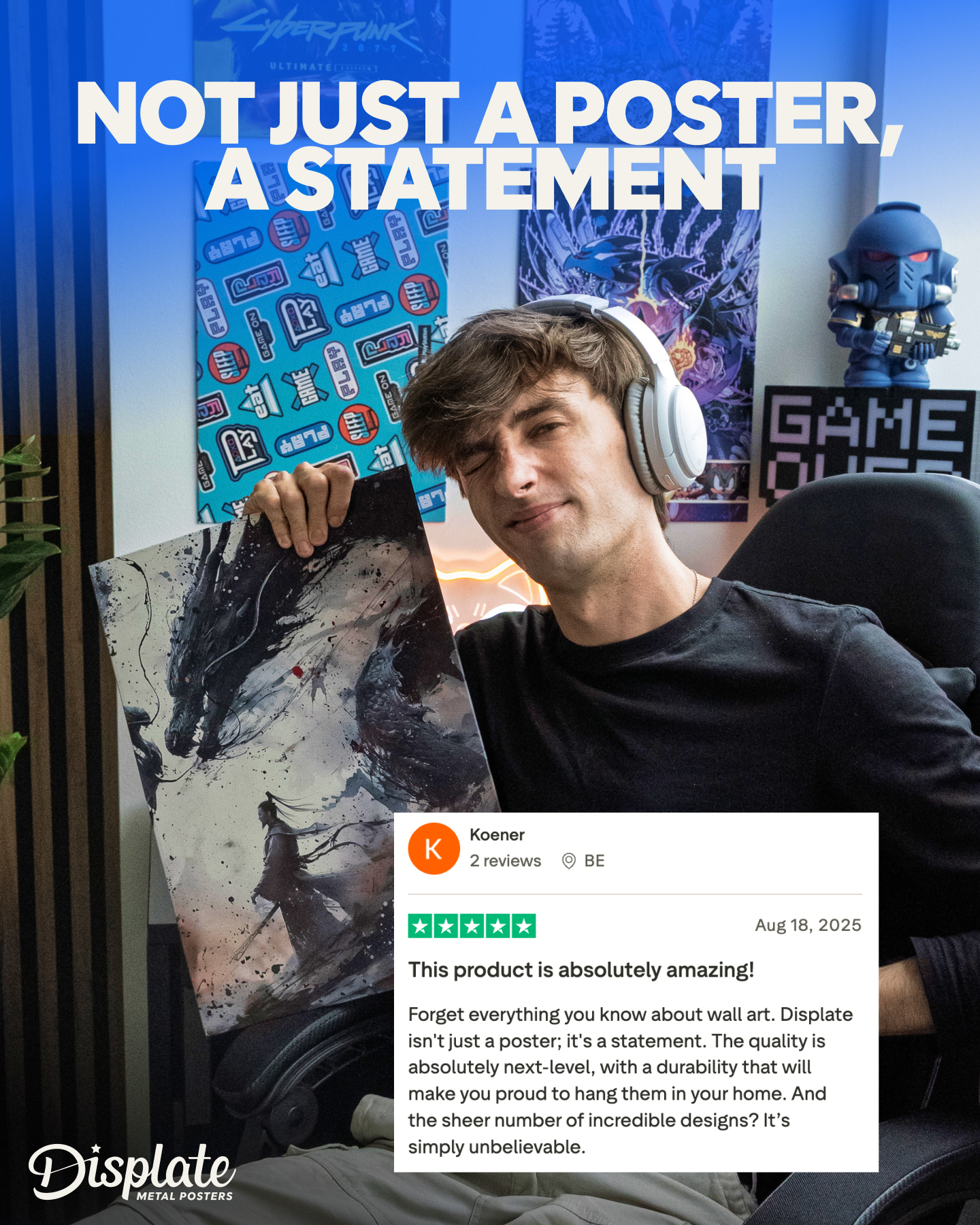 Displate Facebook ad