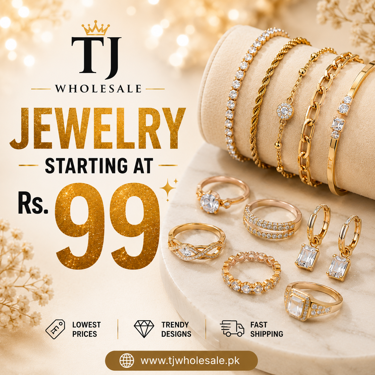 TJ Wholesale Jewelry Facebook ad