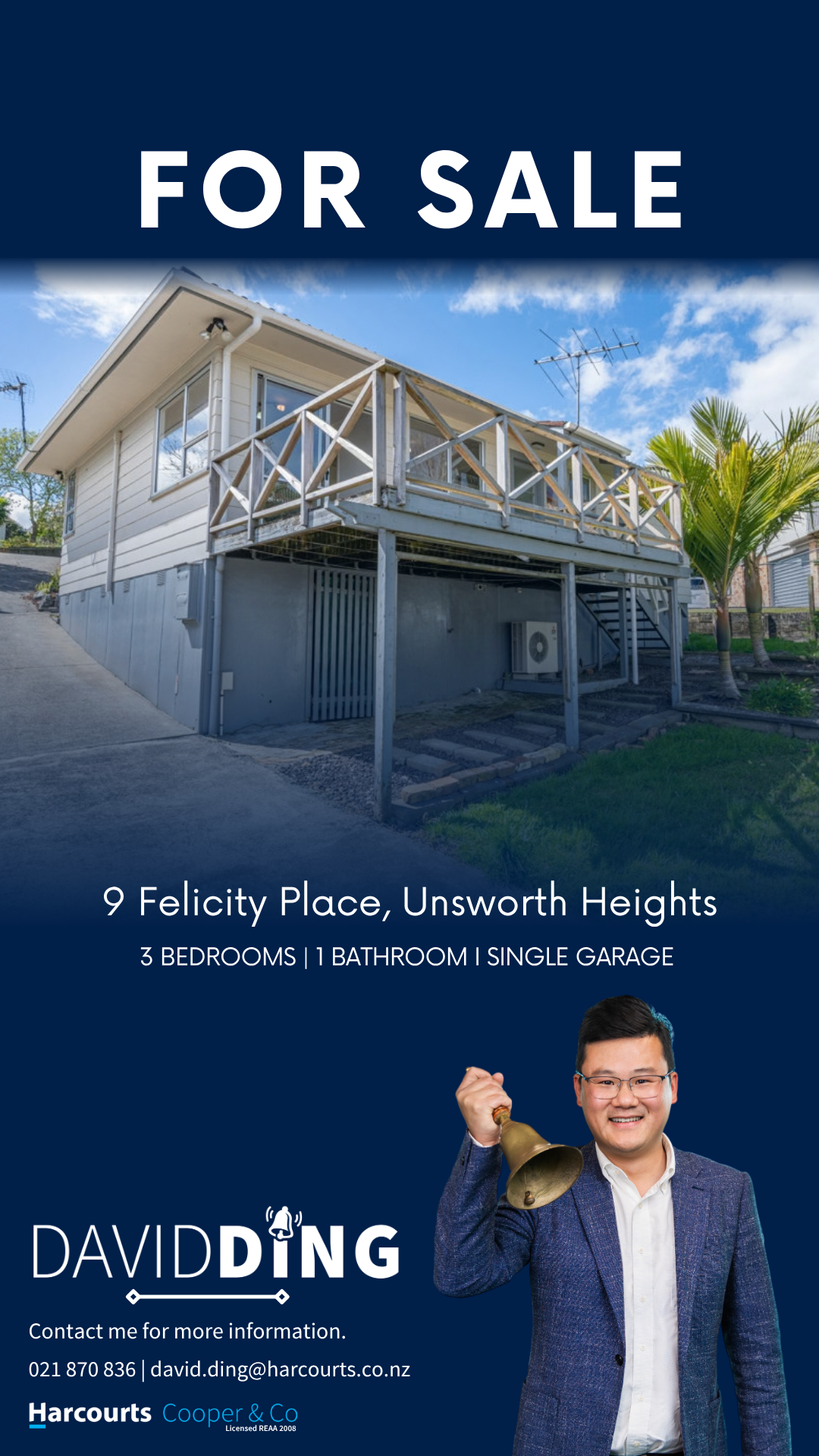 David Ding Real Estate Facebook ad: 9 Felicity Place, Unsworth Heights