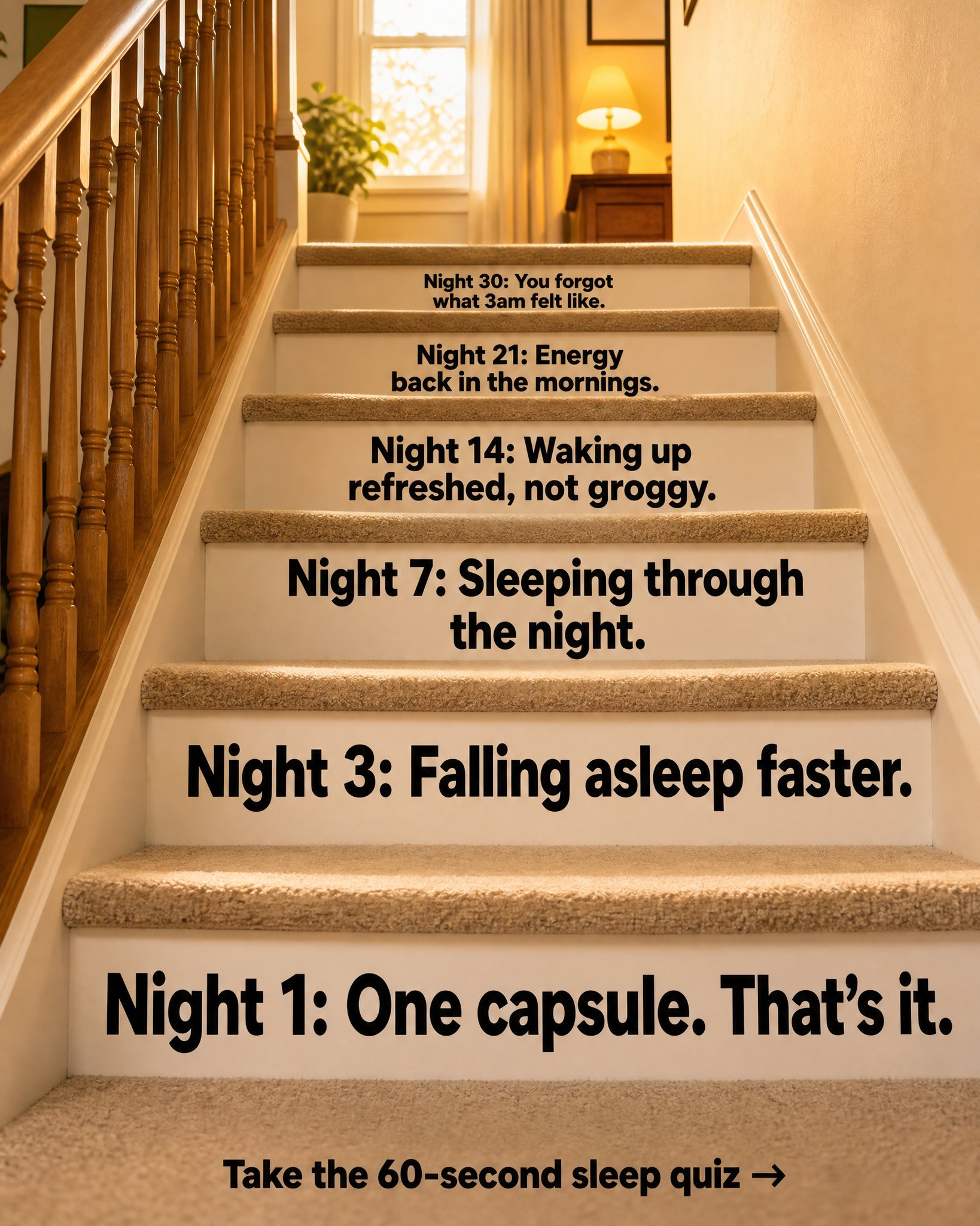 Hypnozan Facebook ad: Wind Down. Sleep Better.
