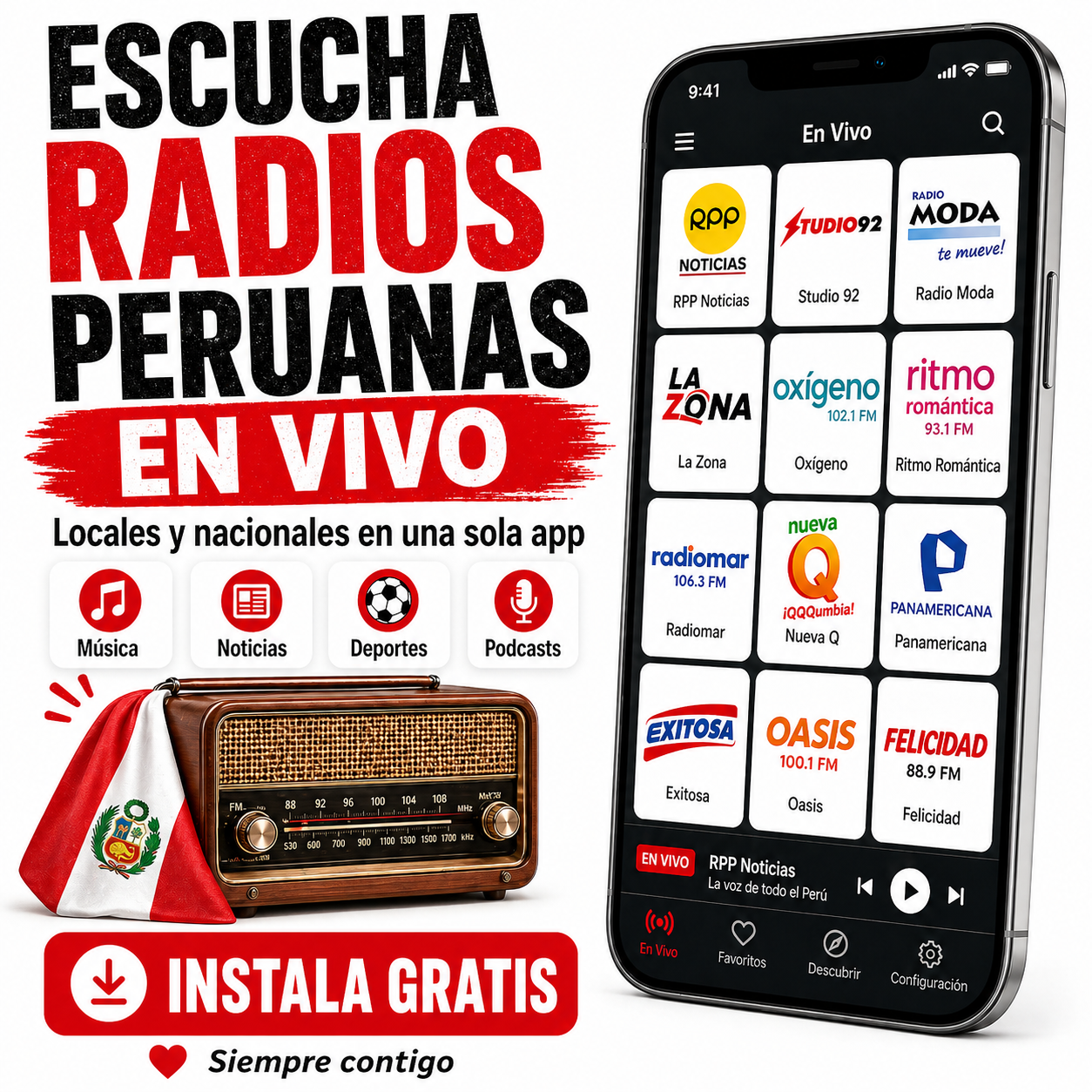 myTuner Radio Facebook ad