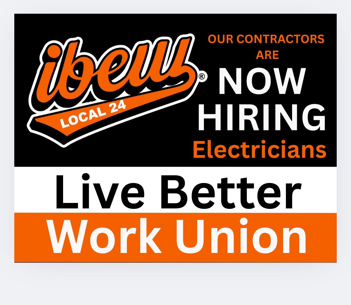 IBEW Local Union 24 Facebook ad