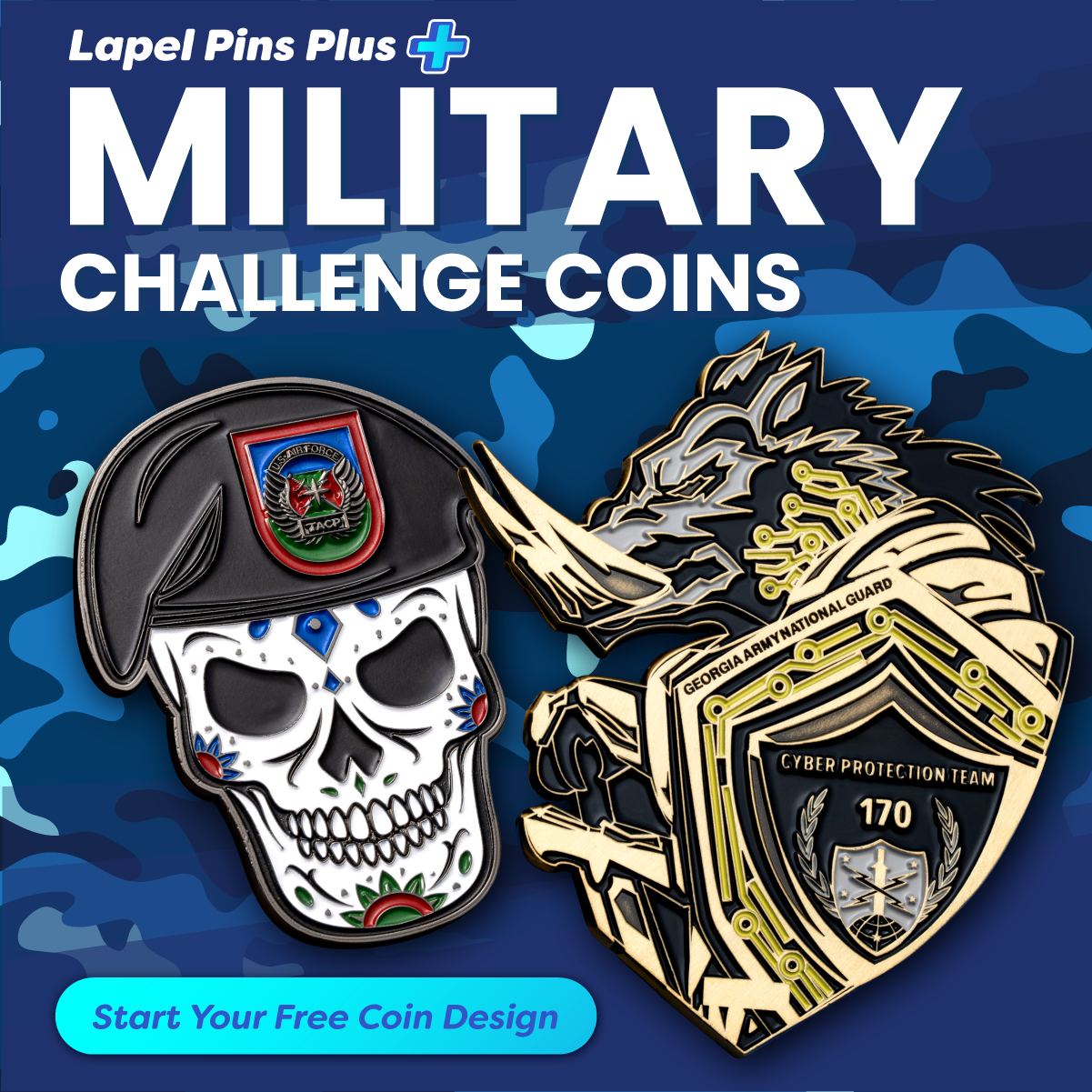 Lapel Pins Plus Facebook ad