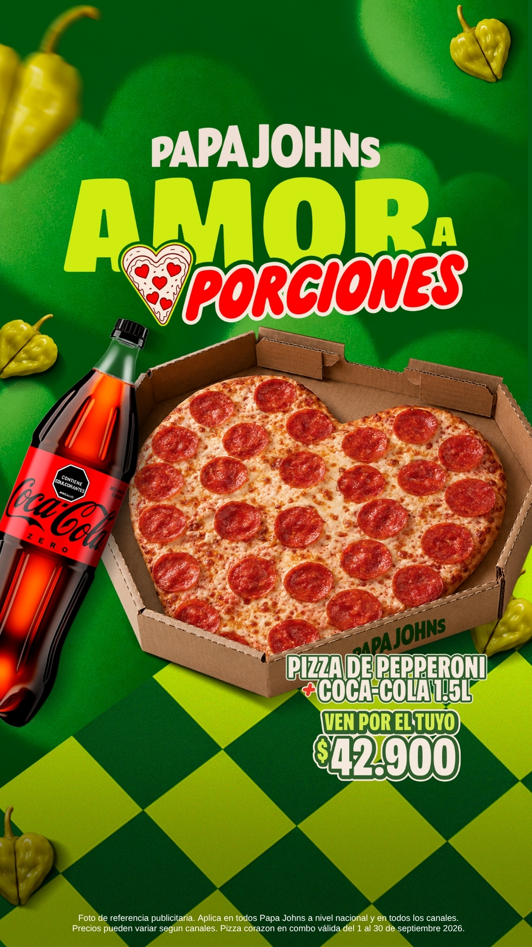 Papa John's Colombia Facebook ad