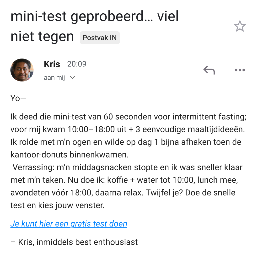 FitFast Facebook ad