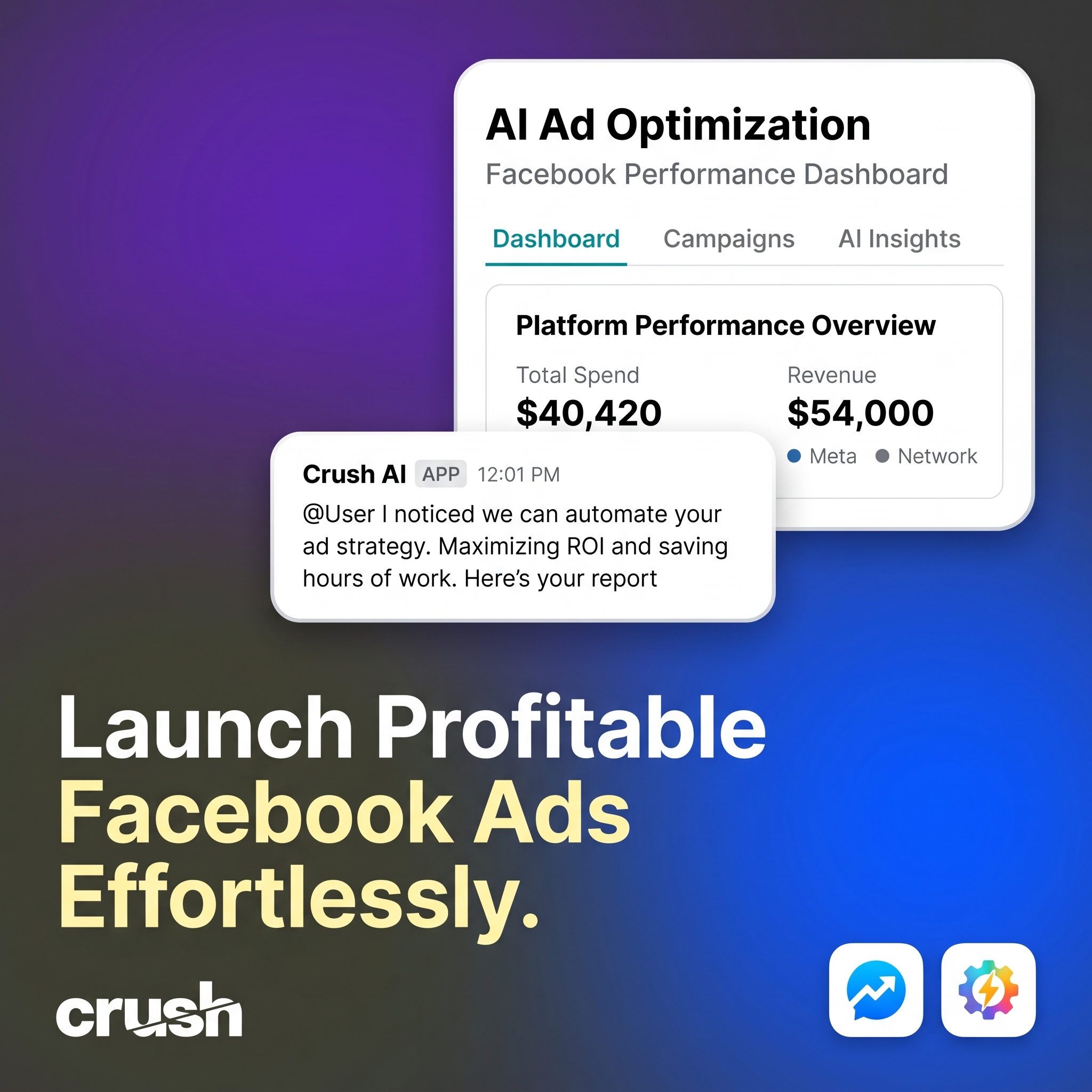 trycrush.ai Facebook ad