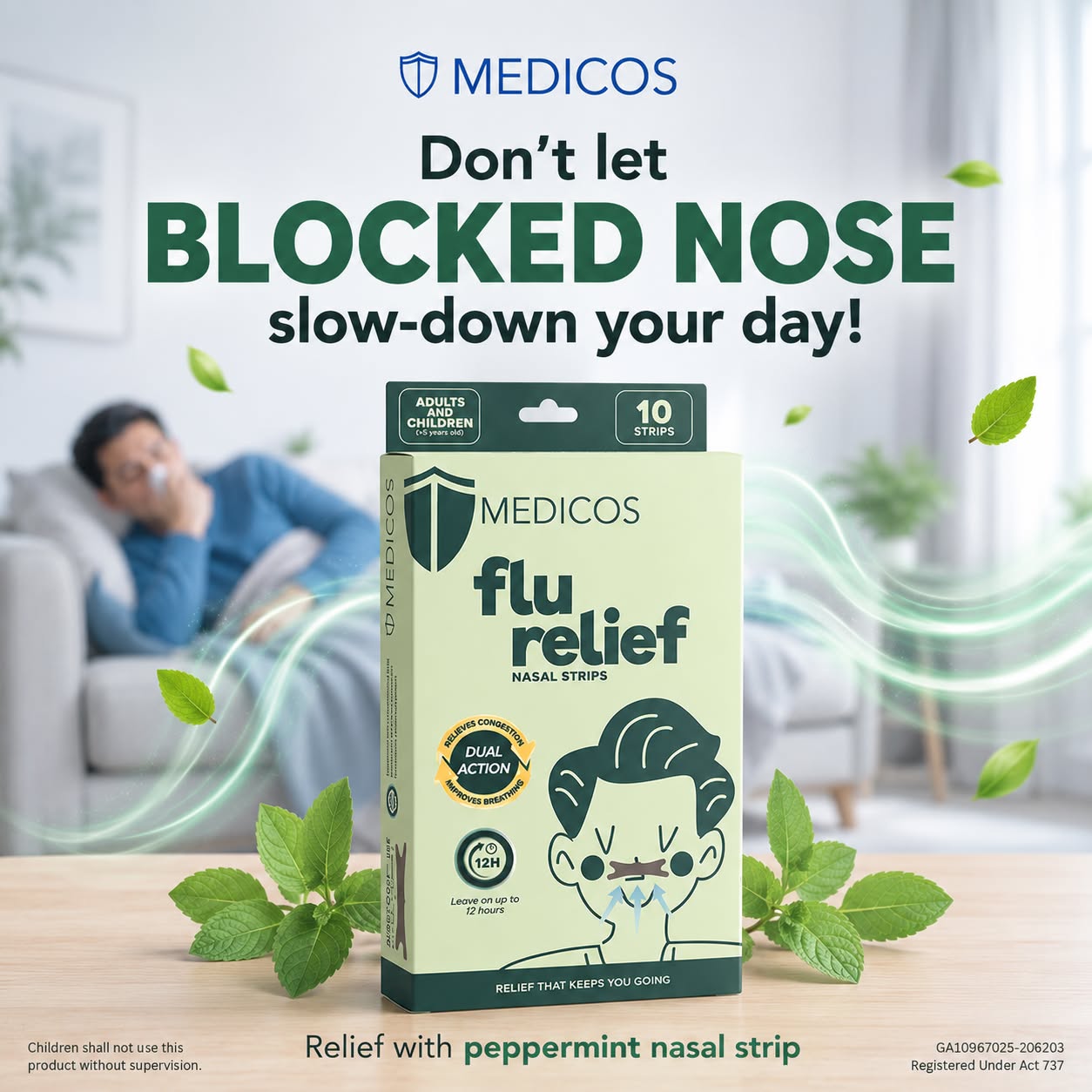 MEDICOS Facebook ad: 10% OFF + FREE Shipping