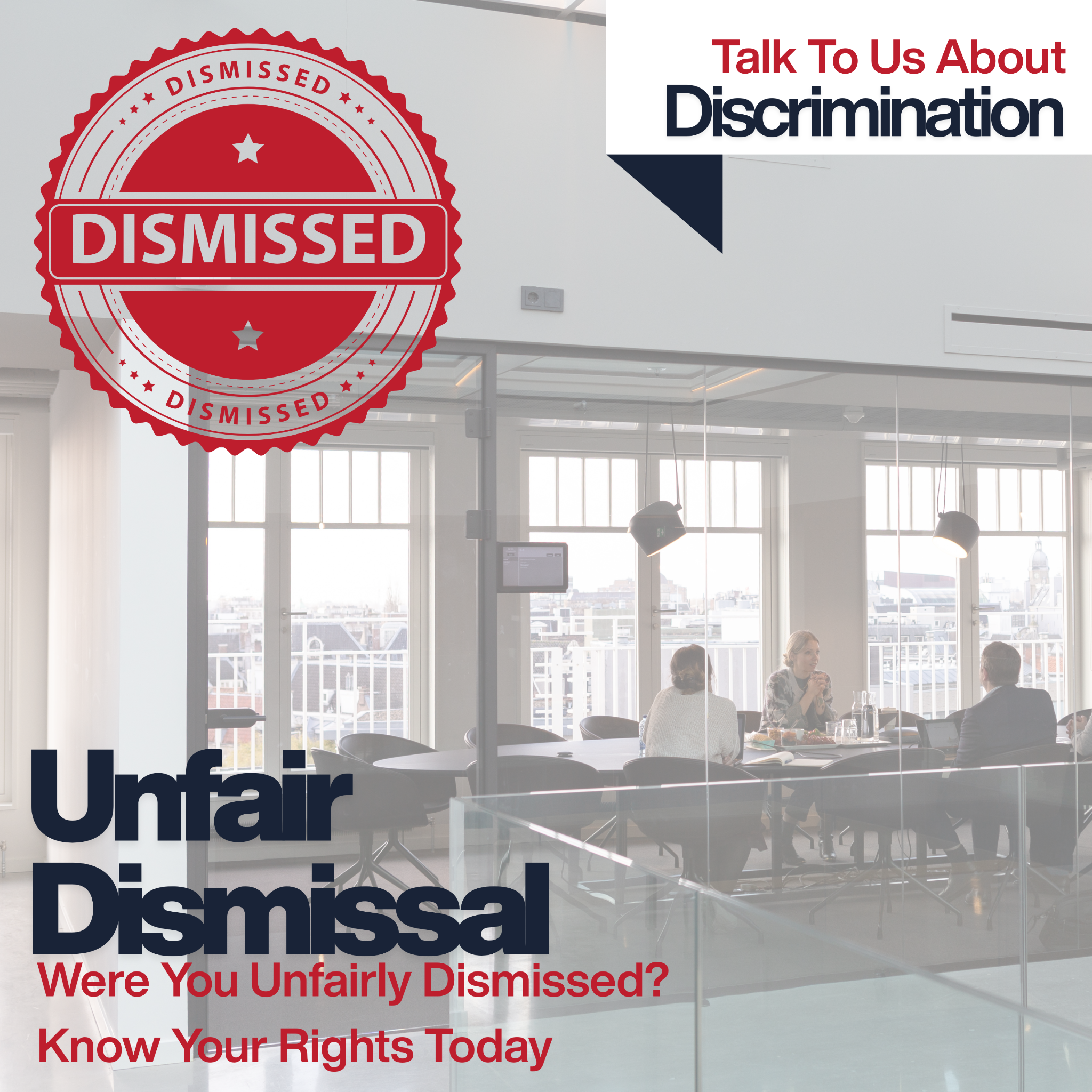 McCay Legal Facebook ad: Unfair Dismissal & Workplace Discrimination Help