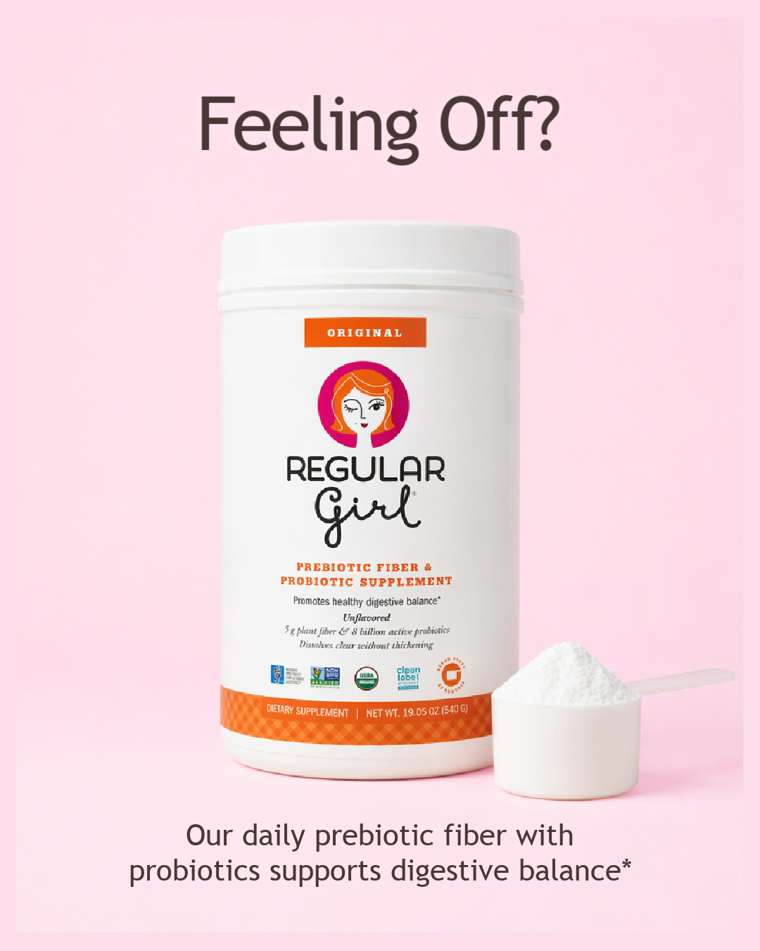 Regular Girl Facebook ad