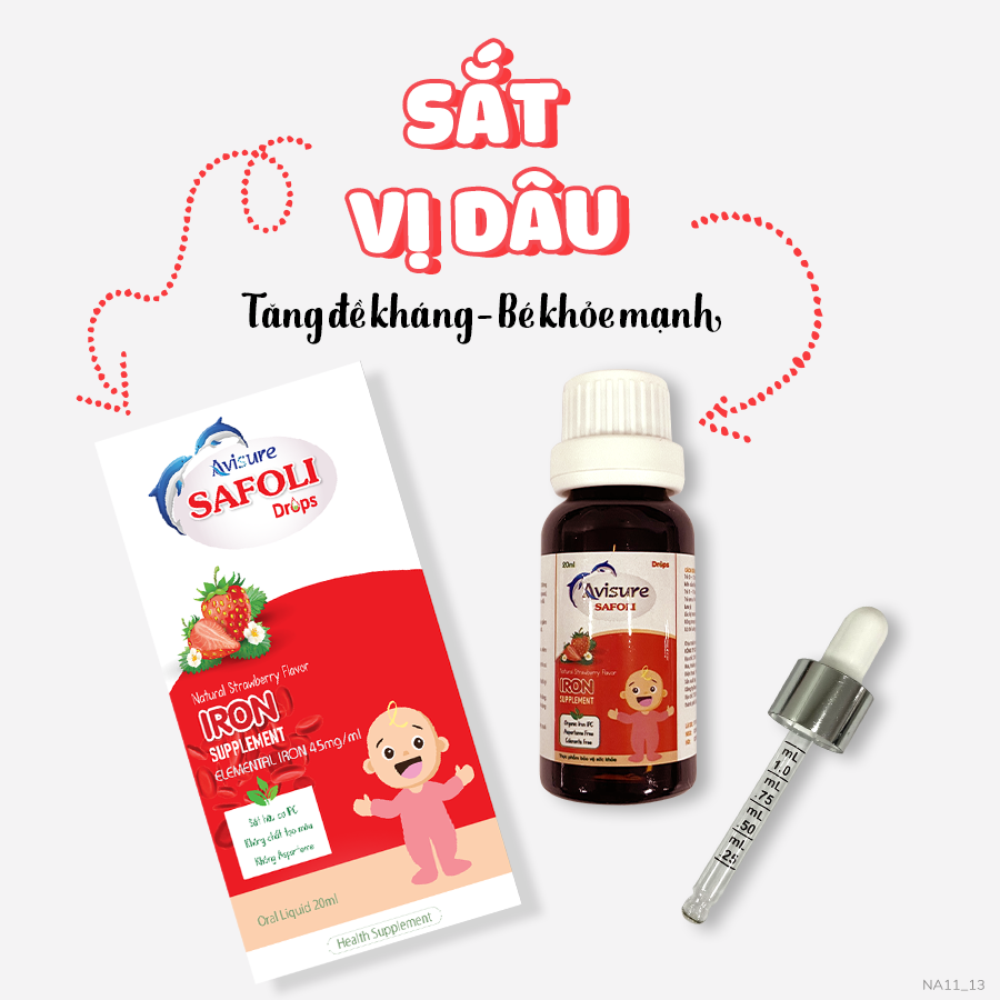 Avisure Kids drop - Sắt, KẼM hữu cơ, D3MK7 DHA cho bé từ 0 tháng Facebook ad