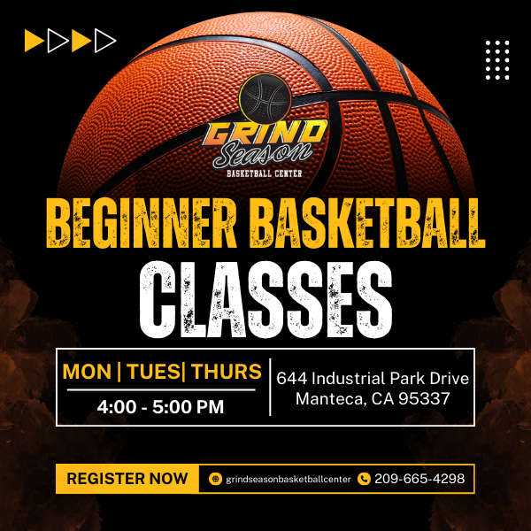 Grind Season Basketball Center Facebook ad: Youth Basketball Training in Manteca!