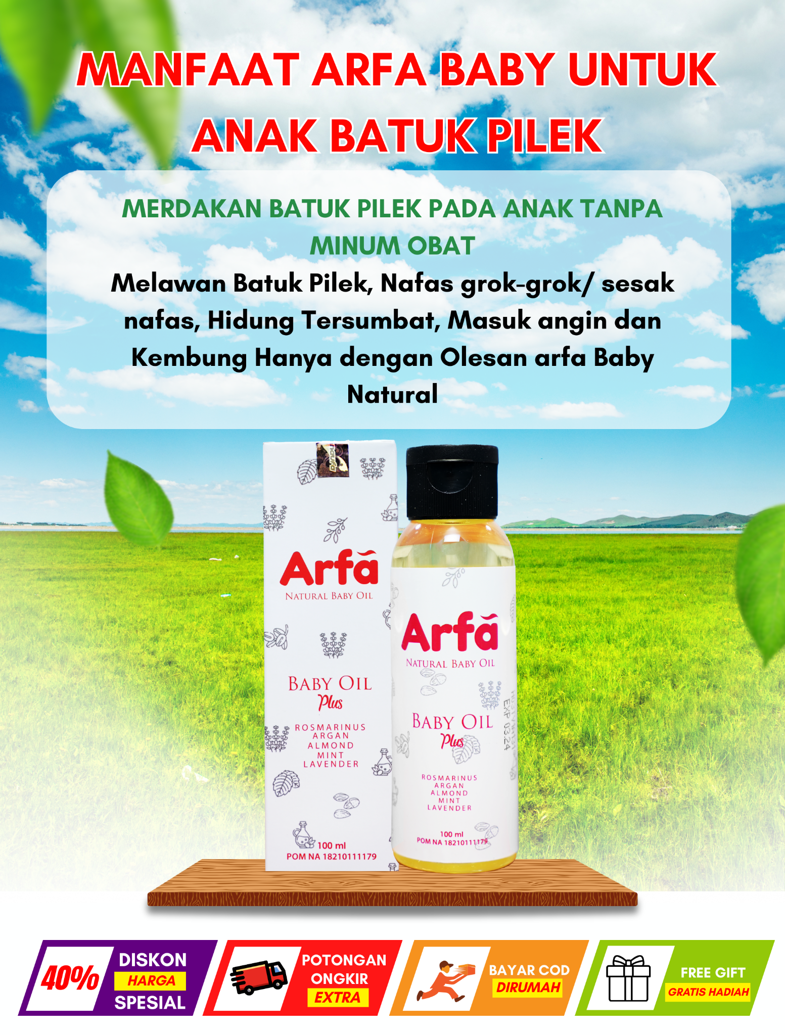 Arfa Baby Oil Facebook ad