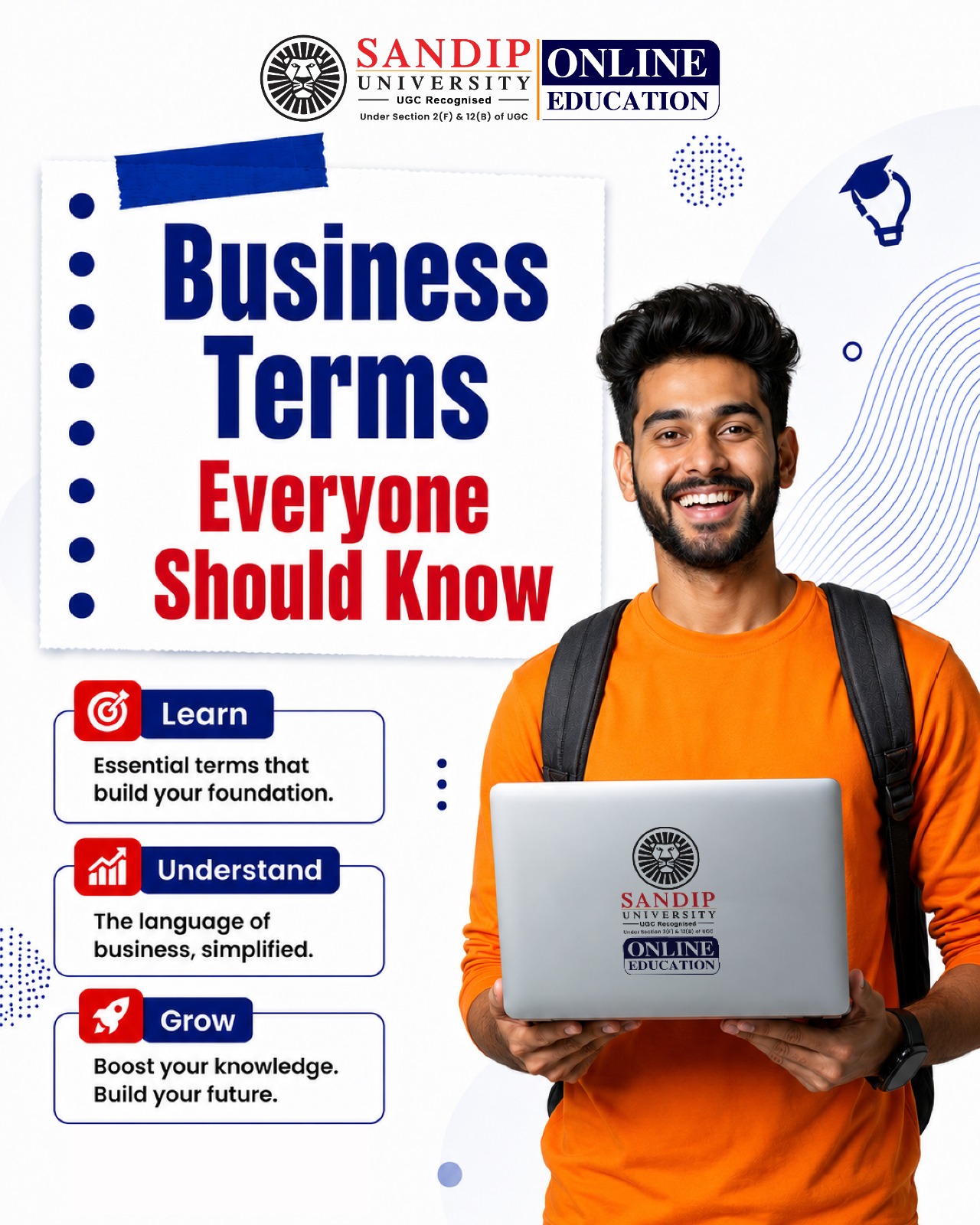 Sandip University Online Learning Facebook ad