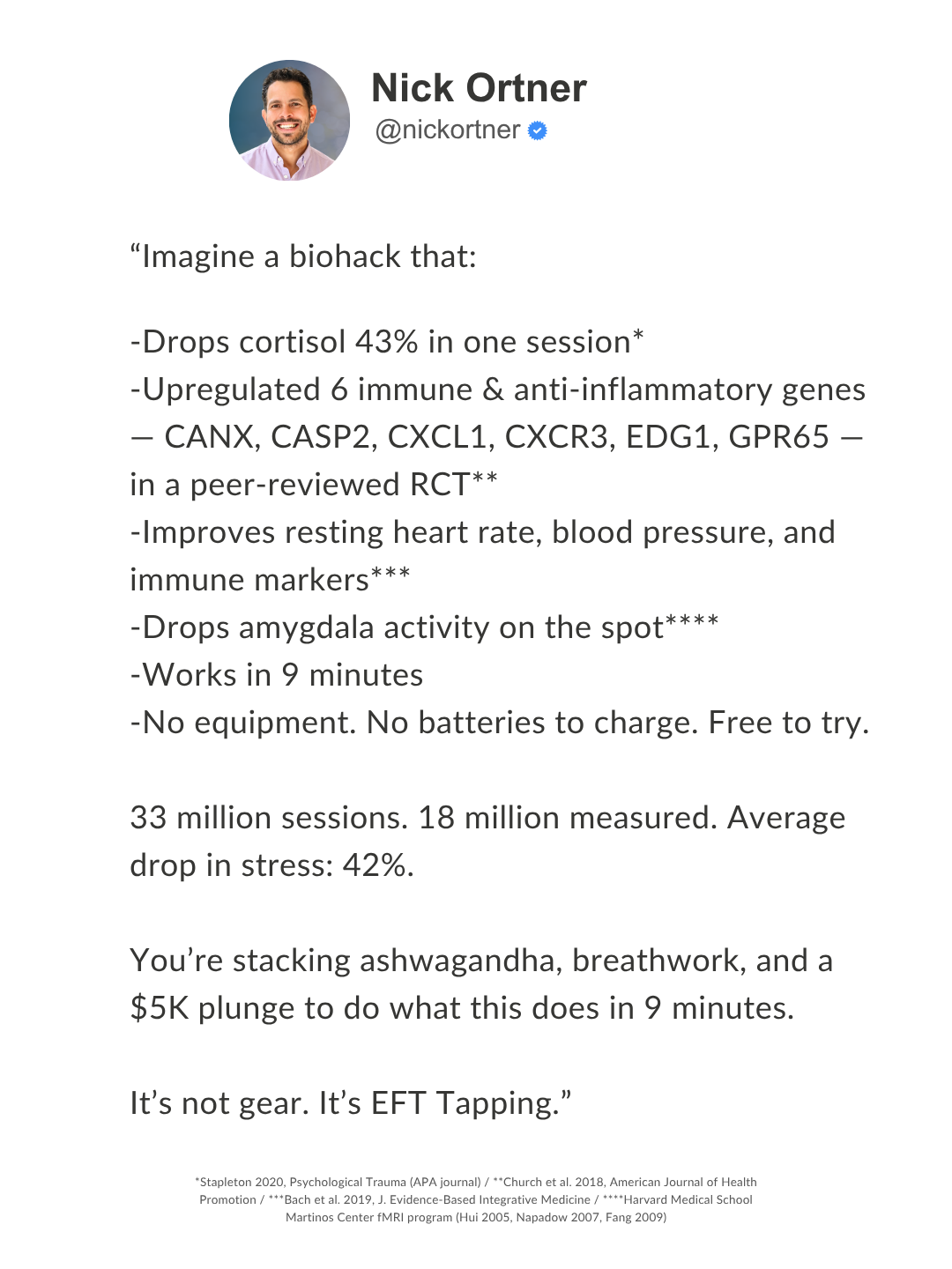 The Tapping Solution Facebook ad