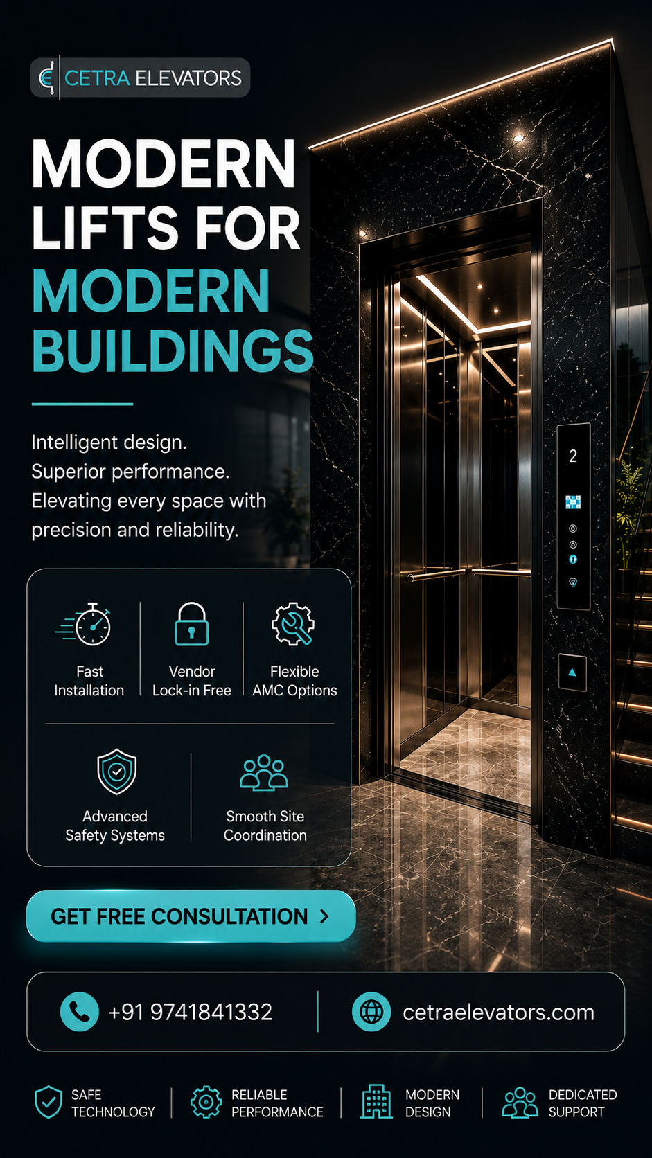 Cetra Elevators Facebook ad