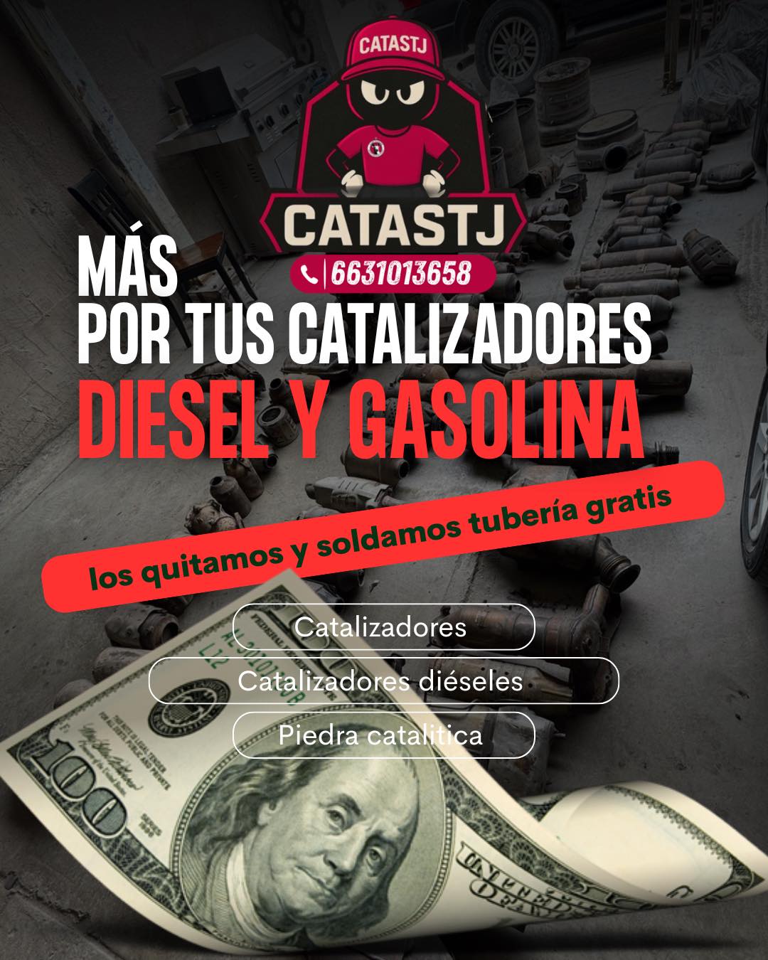 Catas TJ Facebook ad: COMPRA DE CATALIZADORES