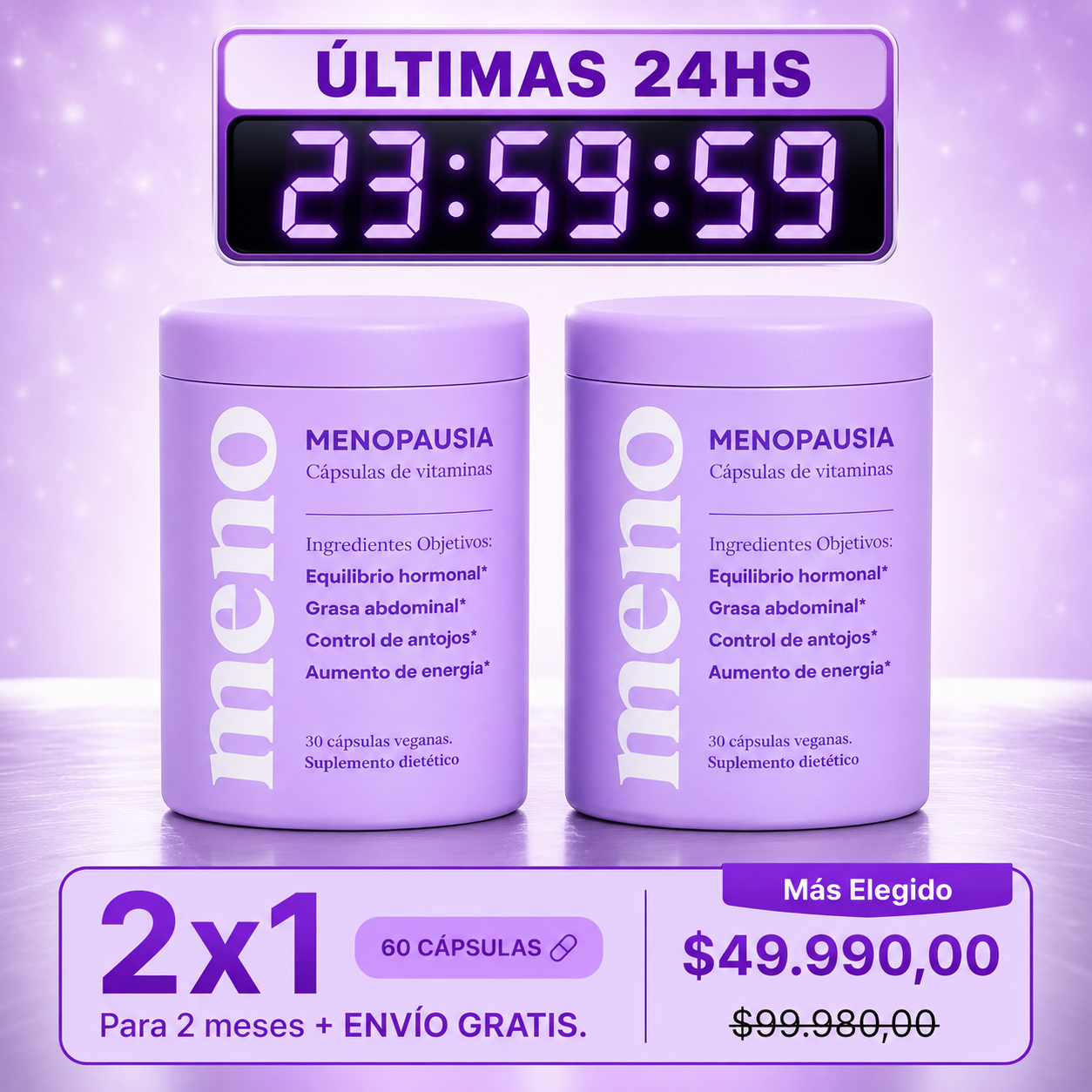 Meno Arg Facebook ad: ¿Sin resultados en 60 días? ¡Te devolvemos el dinero!